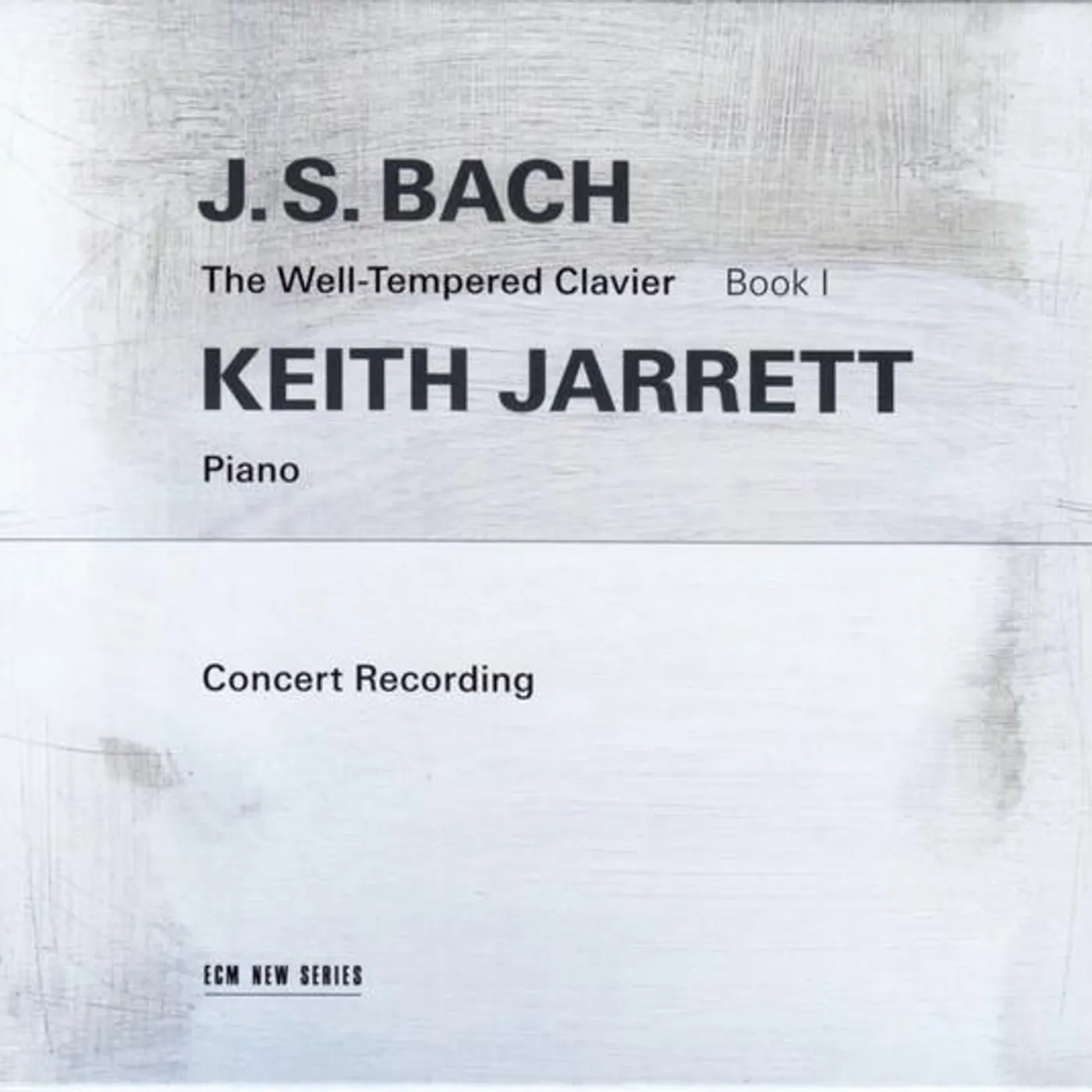Keith Jarrett J.S. BACH: THE WELL-TEMPERED CLAVIER, BOOK I (2 CD) CD