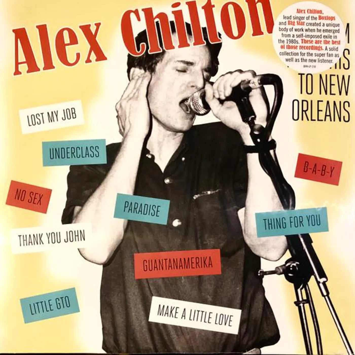 Alex Chilton From Memphis to New Orleans Vinyl Record