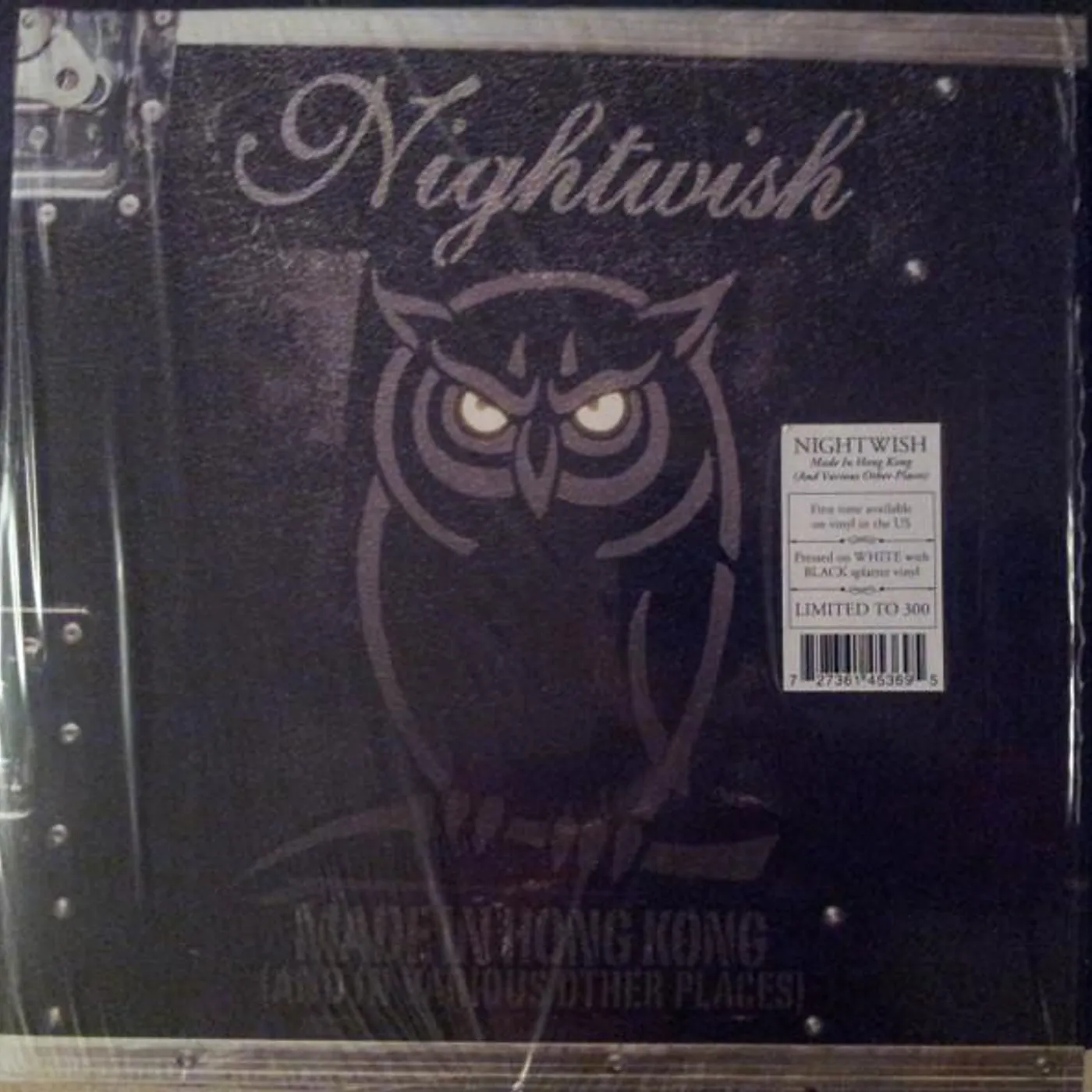 Nightwish MADE IN HONG KONG (WHITE W/BLACK SPLATTER VINYL) Vinyl Record