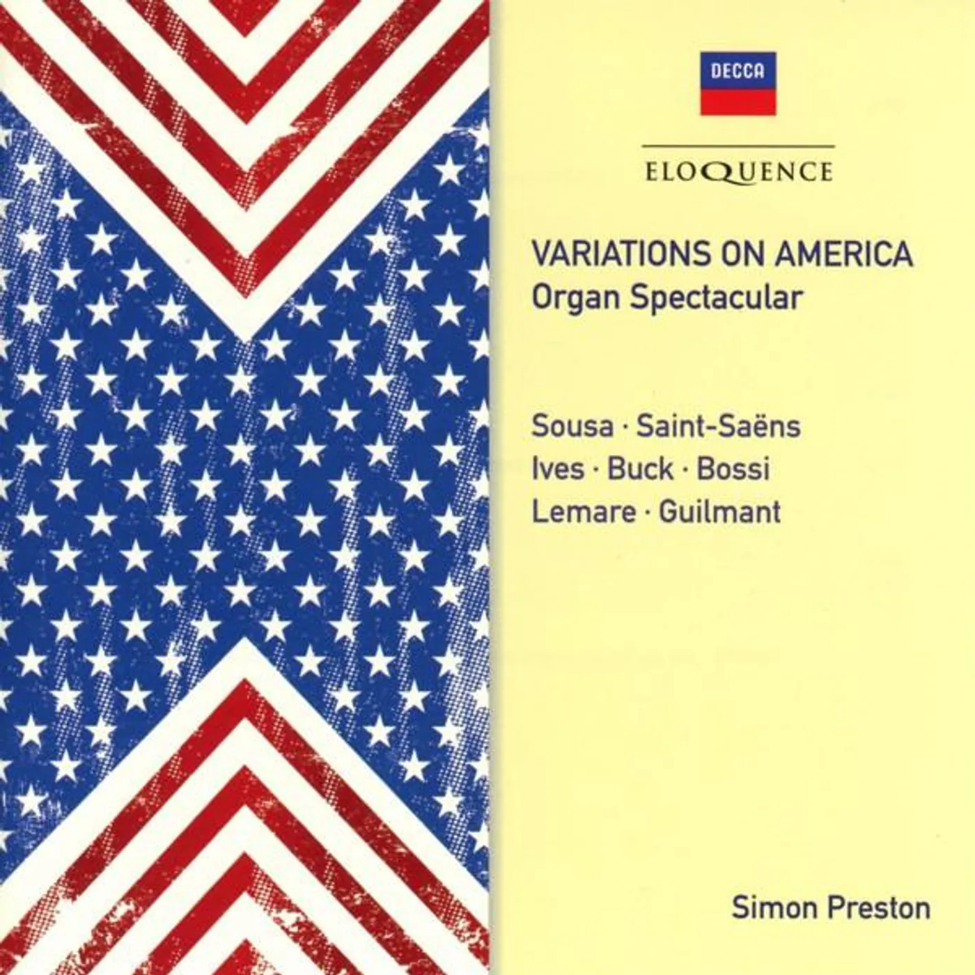 Simon Preston VARIATIONS ON AMERICA - ORGAN SPECTACULAR CD