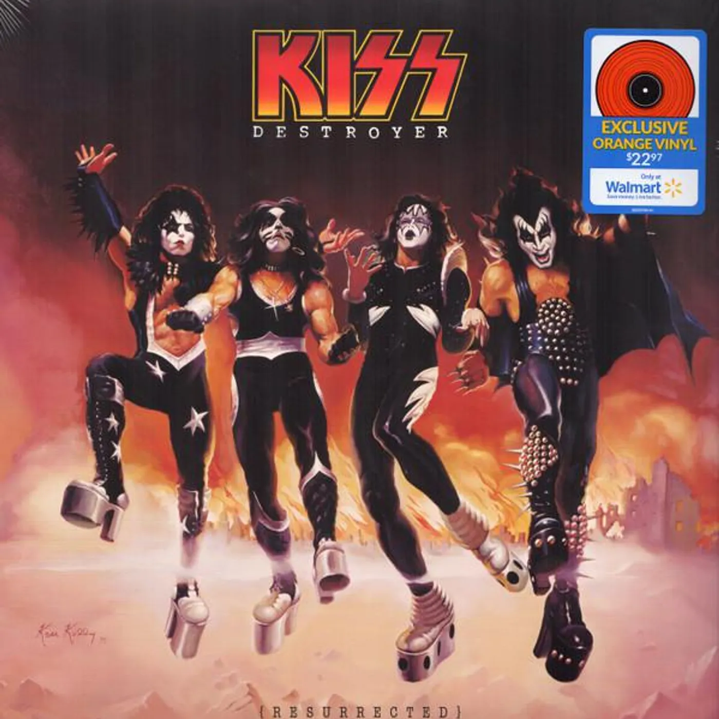 KISS DESTROYER (RESURRECTED) (TRANSLUCENT ORANGE VINYL) Vinyl Record