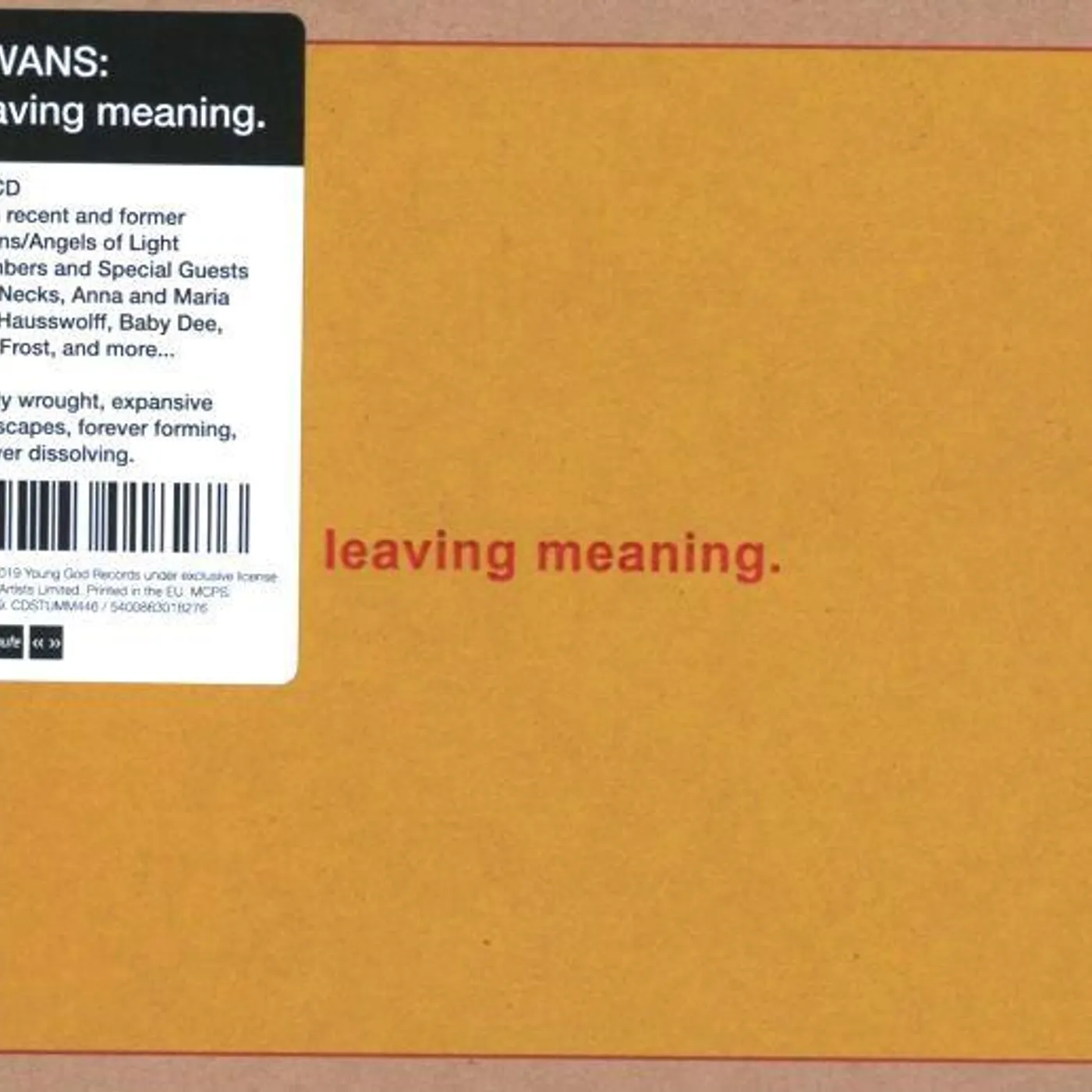 Swans LEAVING MEANING CD