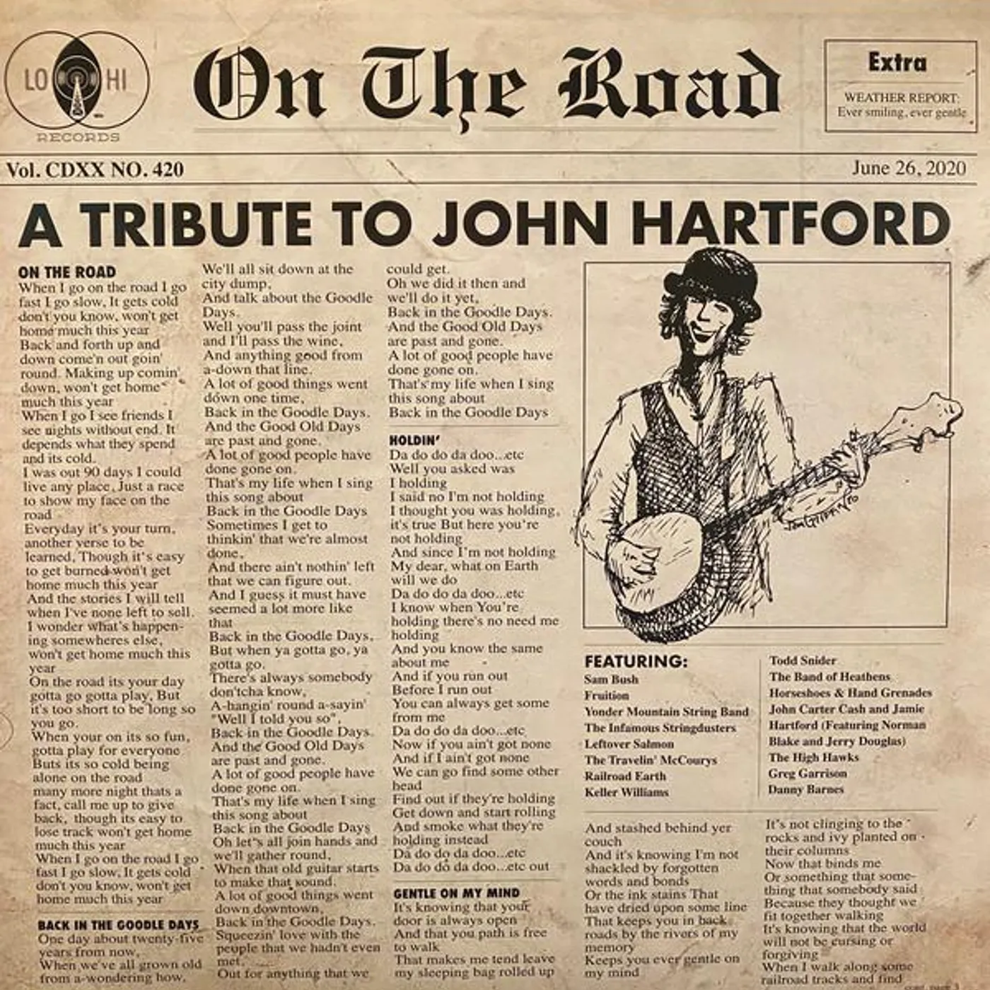 Various Artists  ON THE ROAD: A TRIBUTE TO JOHN HARTFORD CD