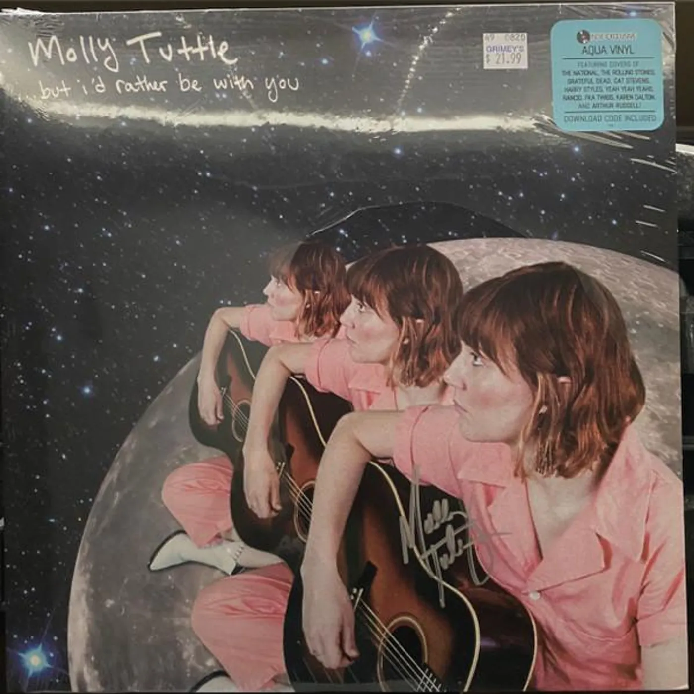 Molly Tuttle BUT I'D RATHER BE WITH YOU (AQUA VINYL) (I) Vinyl Record