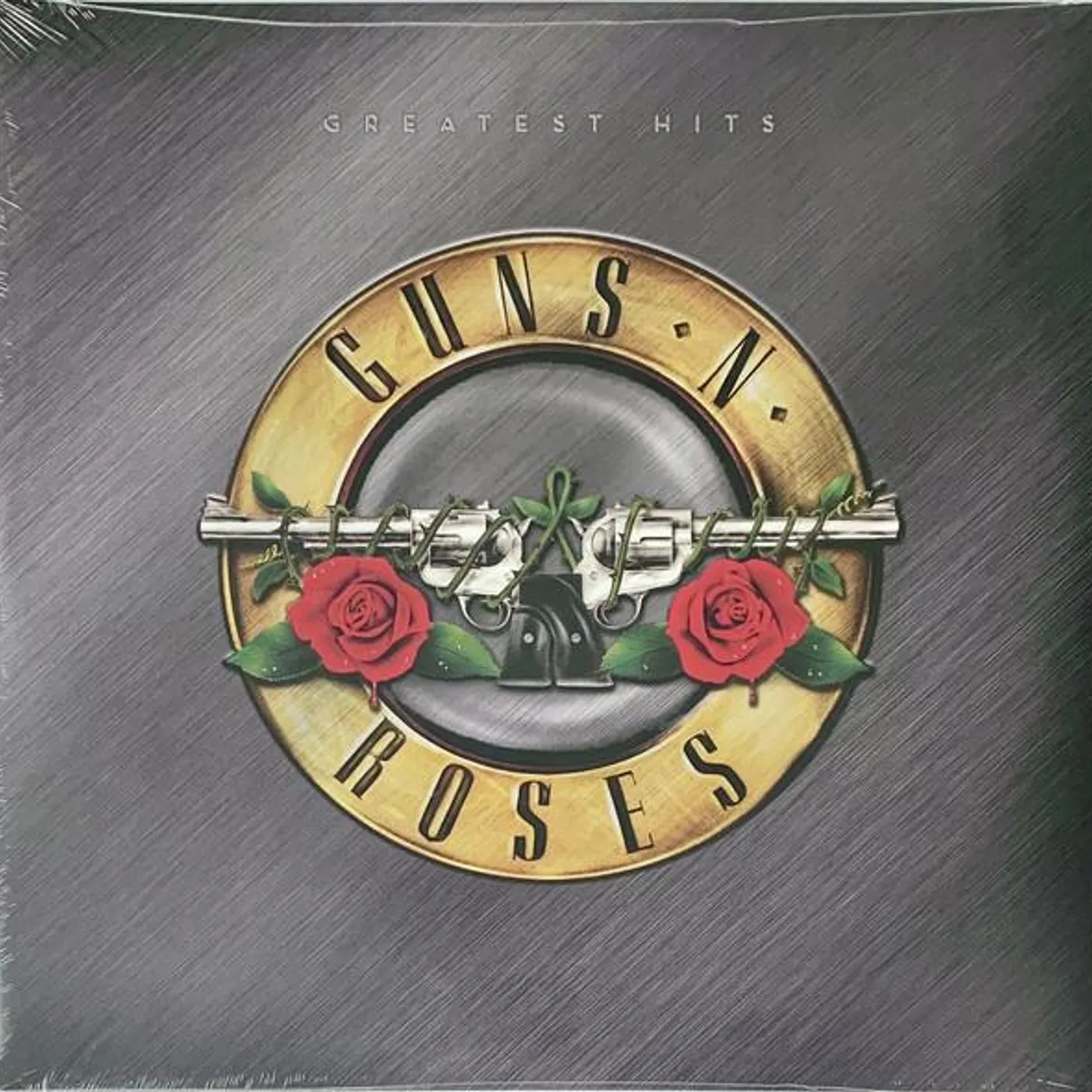 Guns N' Roses GREATEST HITS (GOLD VINYL WITH WHITE & RED SPLATTER) Vinyl Record