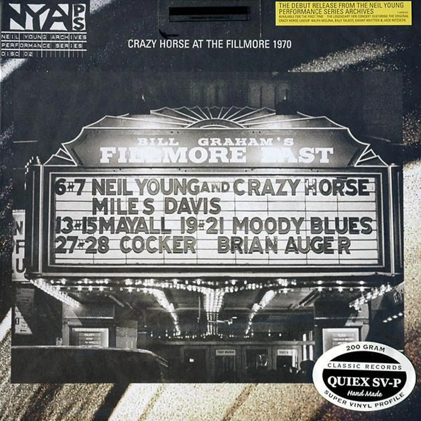 Neil Young & Crazy Horse LIVE AT THE FILLMORE EAST Vinyl Record