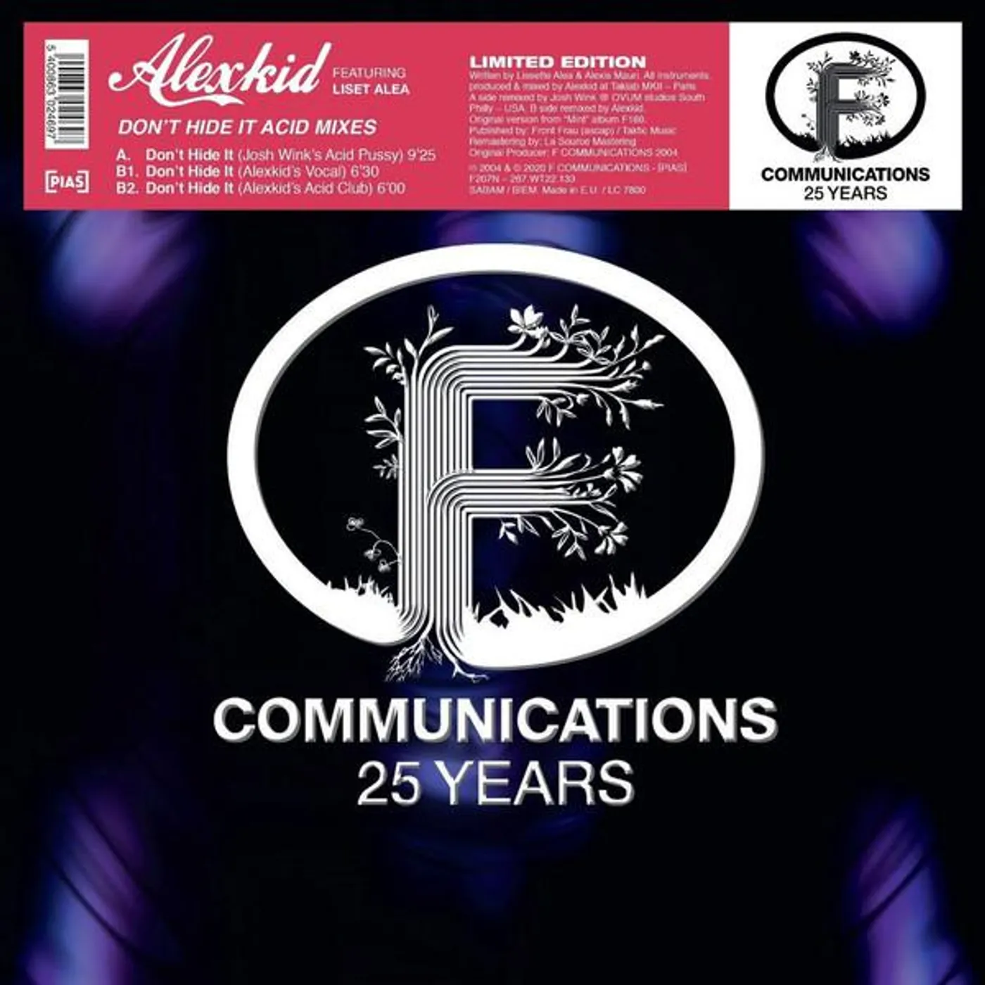 Alexkid / Liset Alea DONT HIDE IT: ACID MIXES Vinyl Record