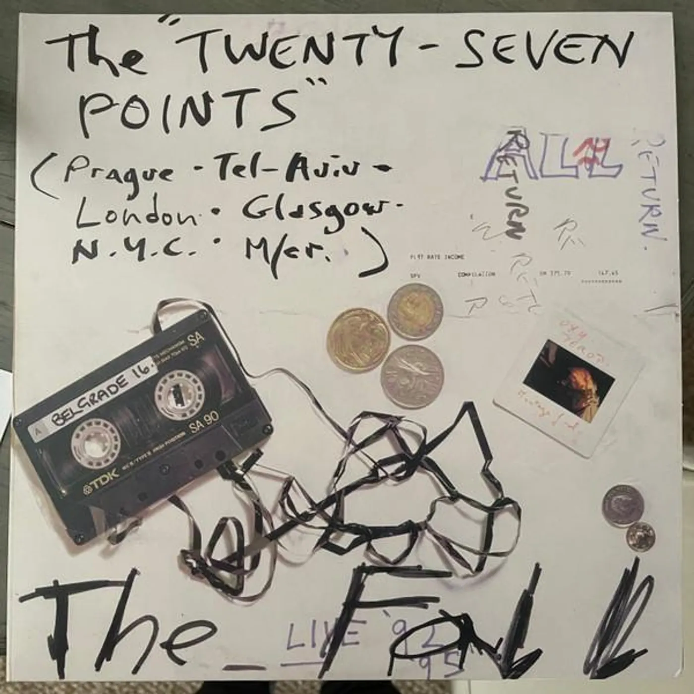 The Fall TWENTY-SEVEN POINTS: LIVE 92-95 (LIVE) (140G/CLEAR VINYL) Vinyl Record