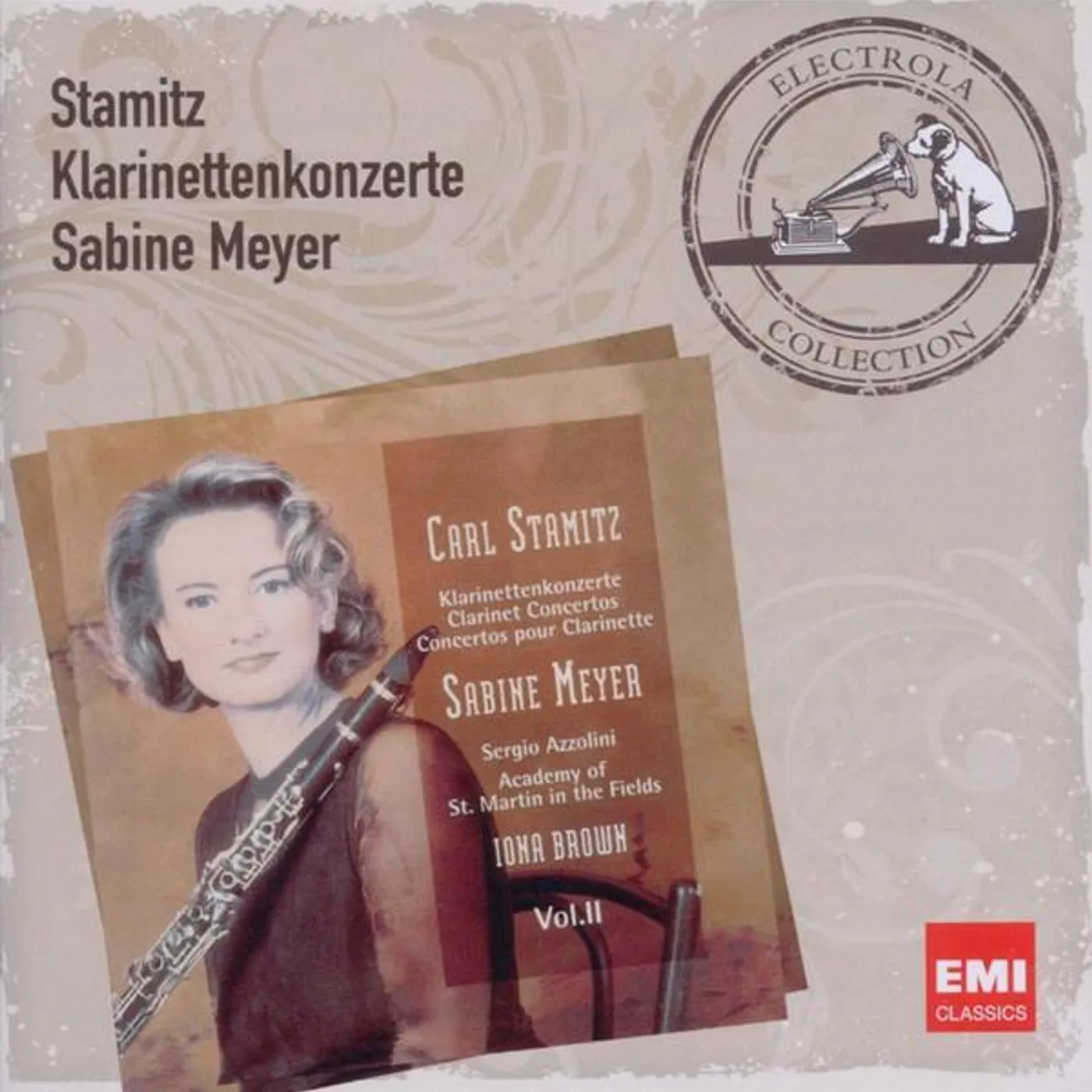 Sabine Meyer ELECTROLA SERIES-STAMITZ: CLARINET CONCERTOS CD