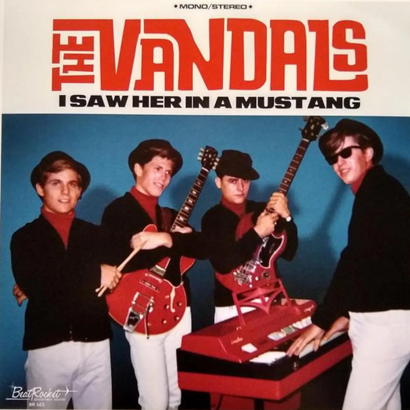 The Vandals  I SAW HER IN A MUSTANG (BLUE VINYL) Vinyl Record