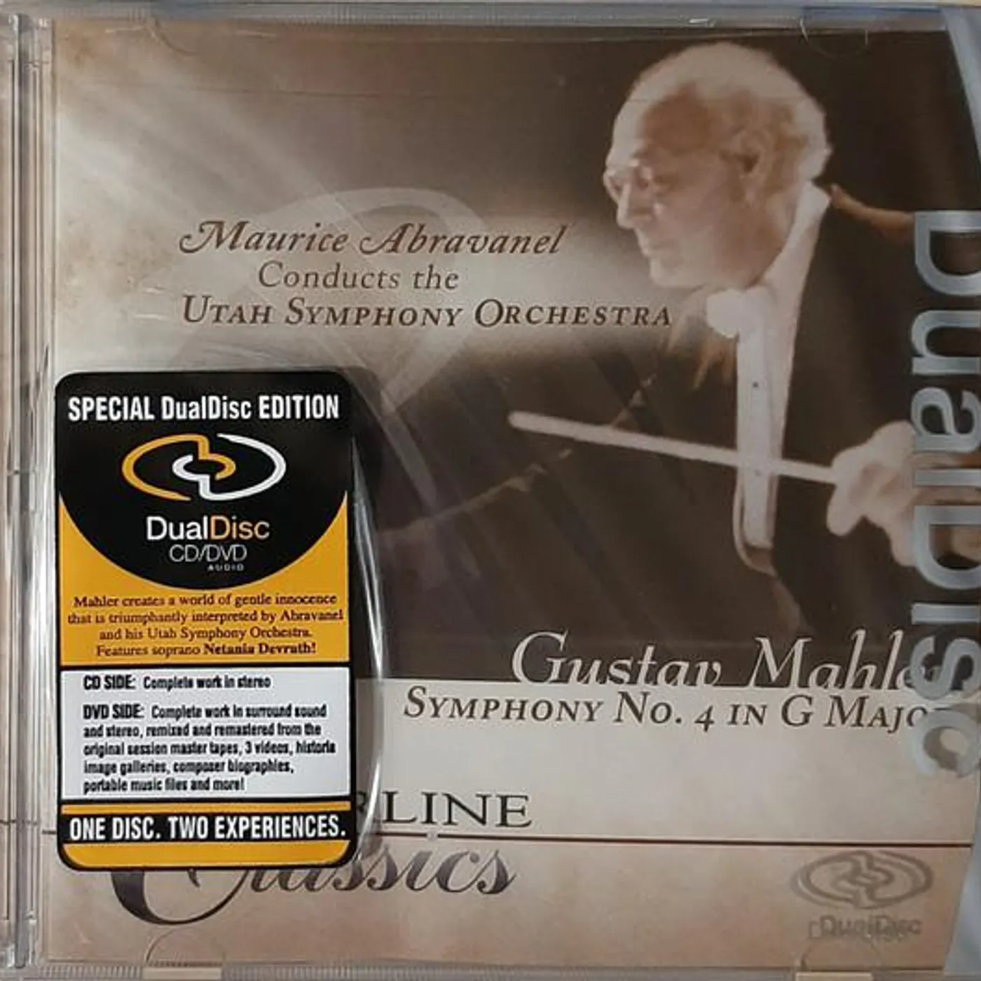 Various Artists  MAHLER SYMPHONY NO.4. (NETANIA DAVRATH SOPRANO W.UTAH SYMPHONY ORCHESTRA/ MAURICE ABRAVANEL. TO CD