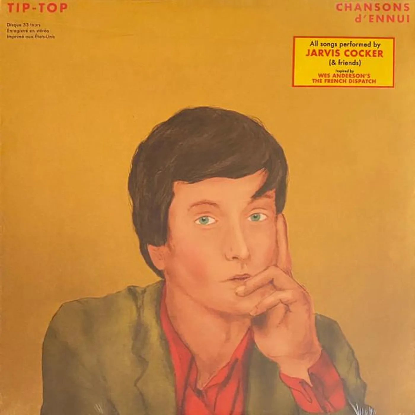Jarvis Cocker CHANSONS D'ENNUI TIP-TOP Vinyl Record