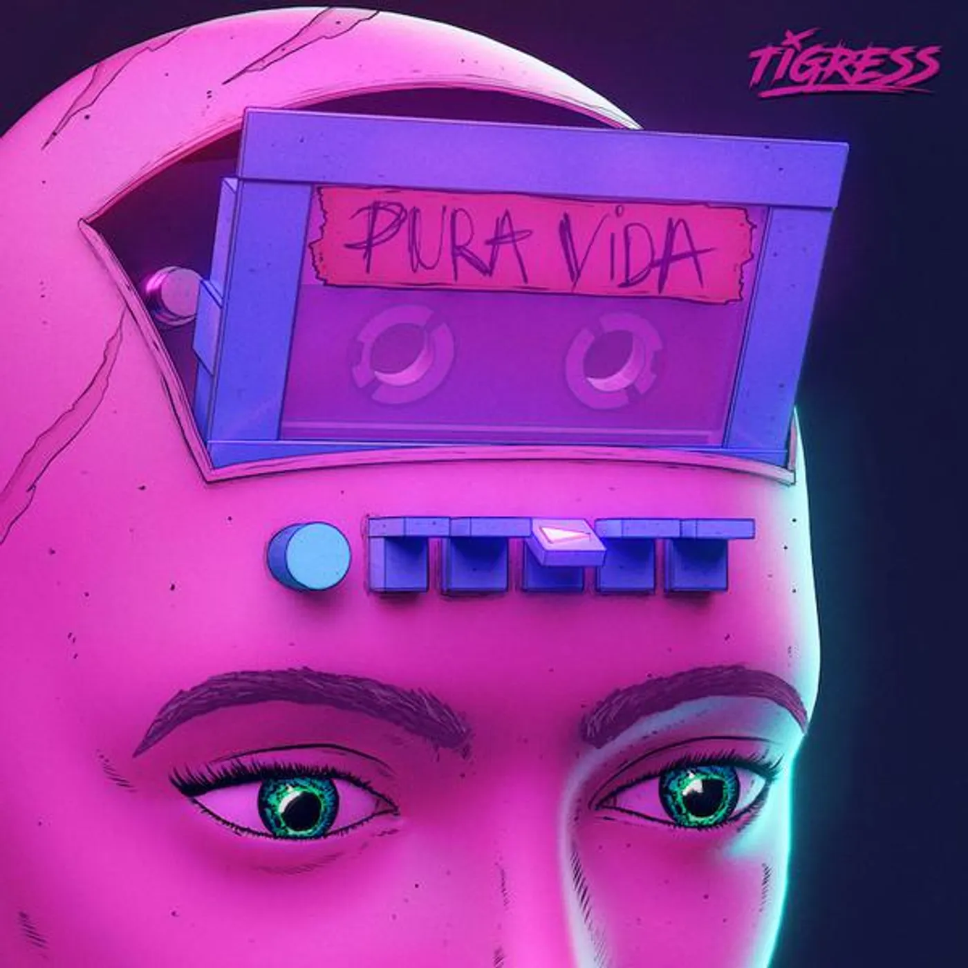 Tigress PURA VIDA (TRANSPARENT MAGNETA VINYL) Vinyl Record