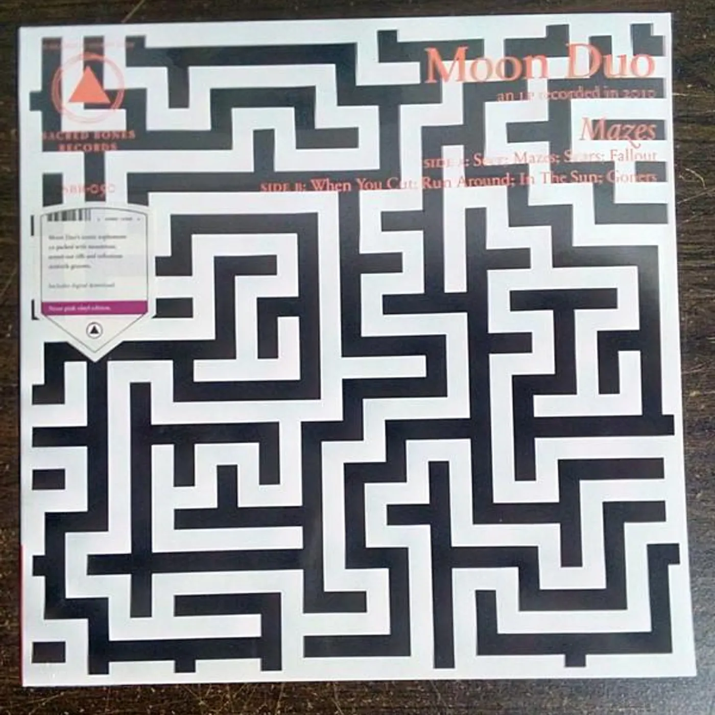 Moon Duo MAZES (NEON PINK VINYL) Vinyl Record