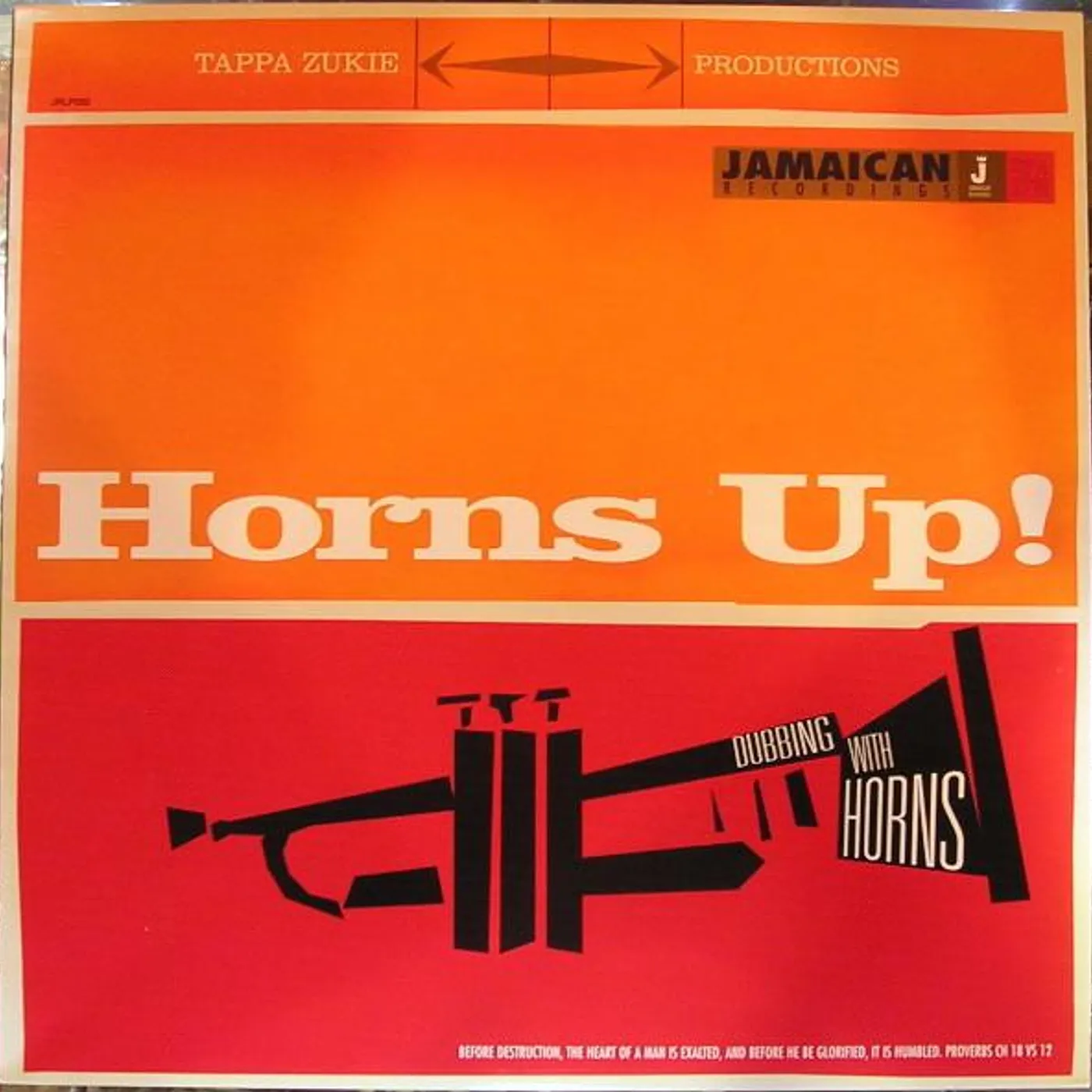 Tappa Zukie LP - Horns Up - Dubbing With Horns (Vinyl)
