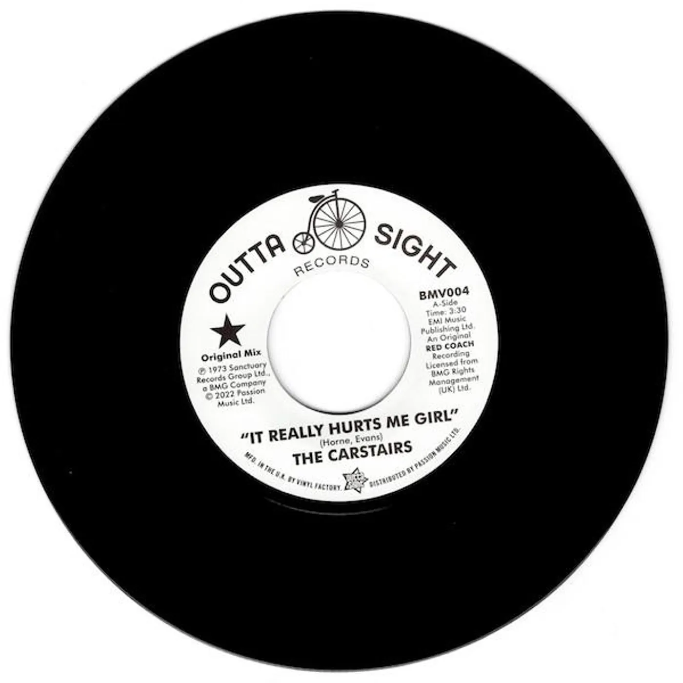 Carstairs It Really Hurts Me Girl Vinyl Record