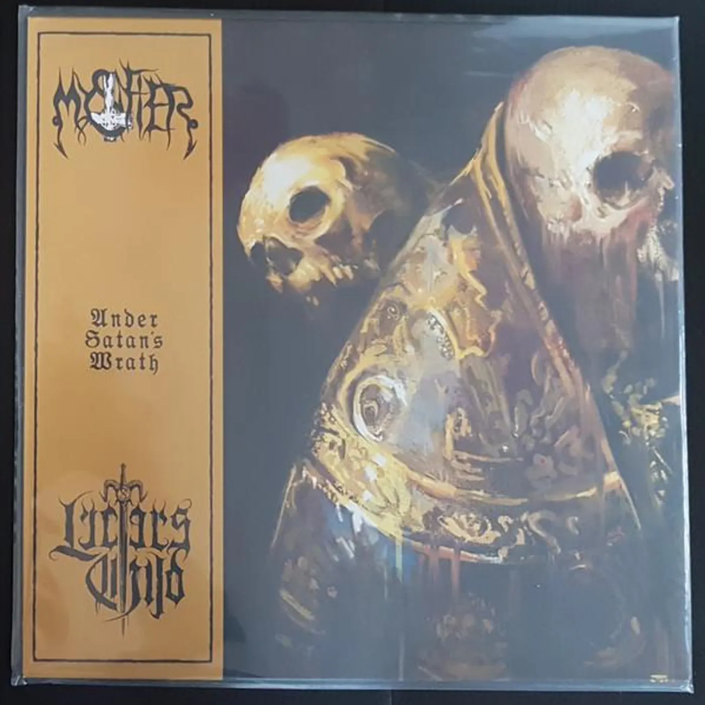 Lucifer'S Child / Mystifier UNDER SATAN'S WRATH (SEA BLUE VINYL) Vinyl Record