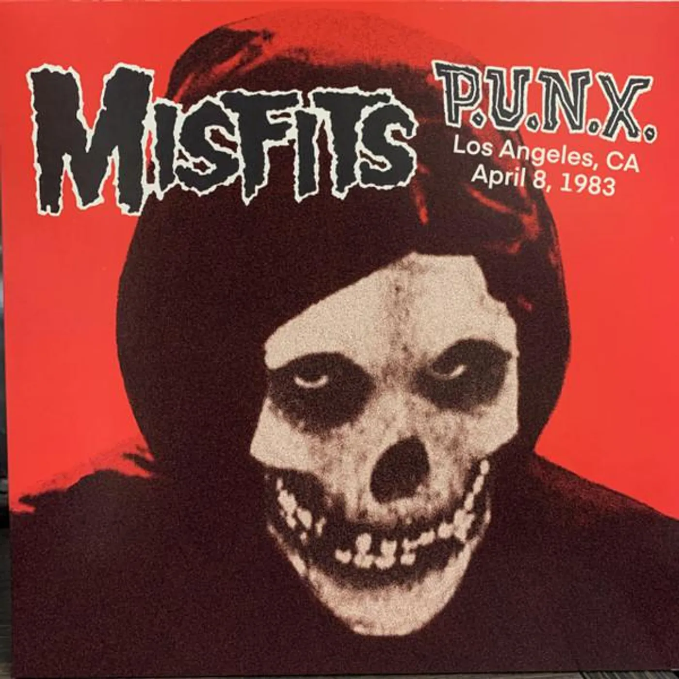 Misfits P.U.N.X.: LIVE IN LOS ANGELES, CA, APRIL 8TH,  1983 Vinyl Record