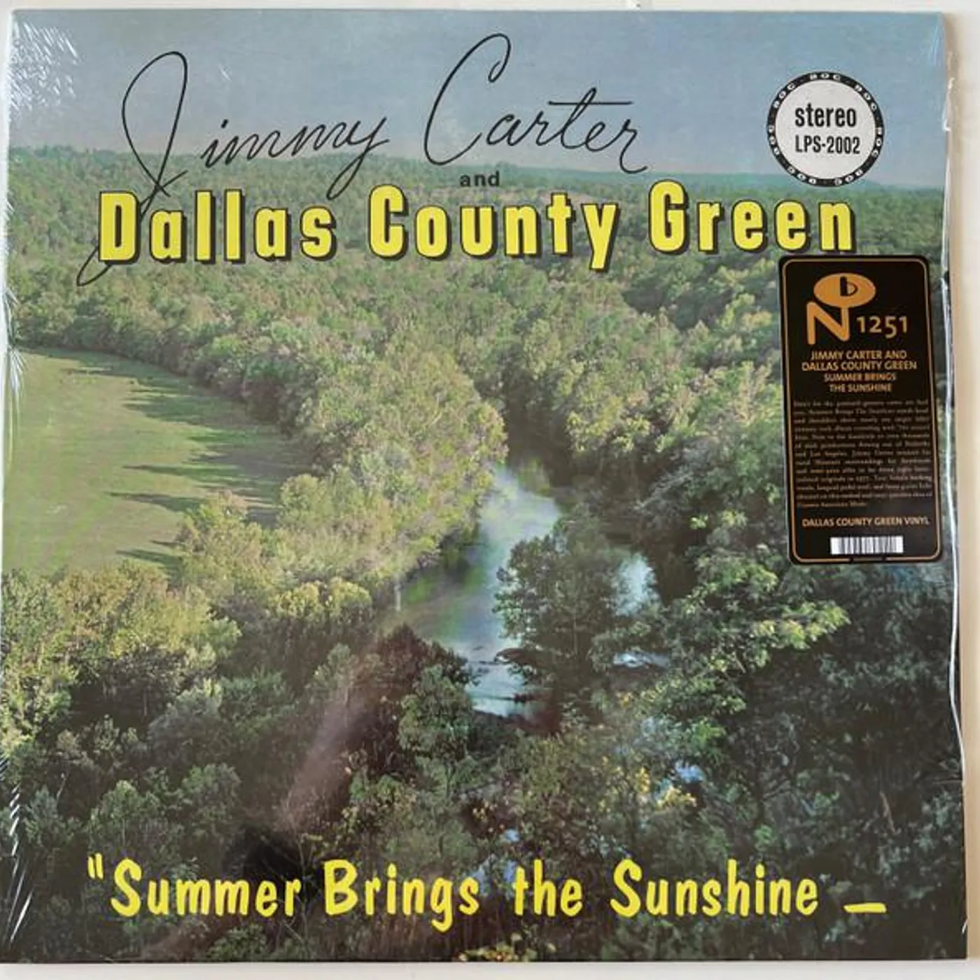 Jimmy Carter and Dallas County Green Summer Brings the Sunshine Vinyl Record