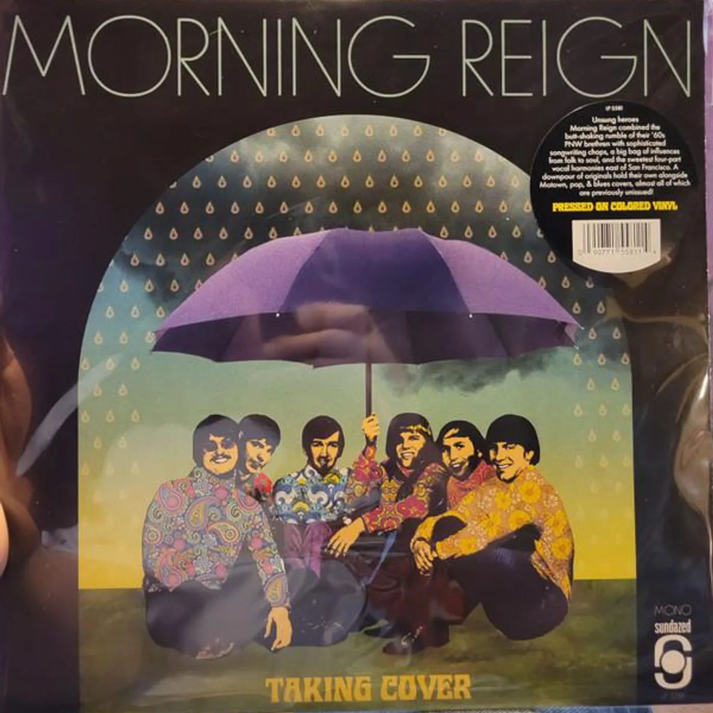 Morning Reign TAKING COVER (BLUE VINYL) Vinyl Record