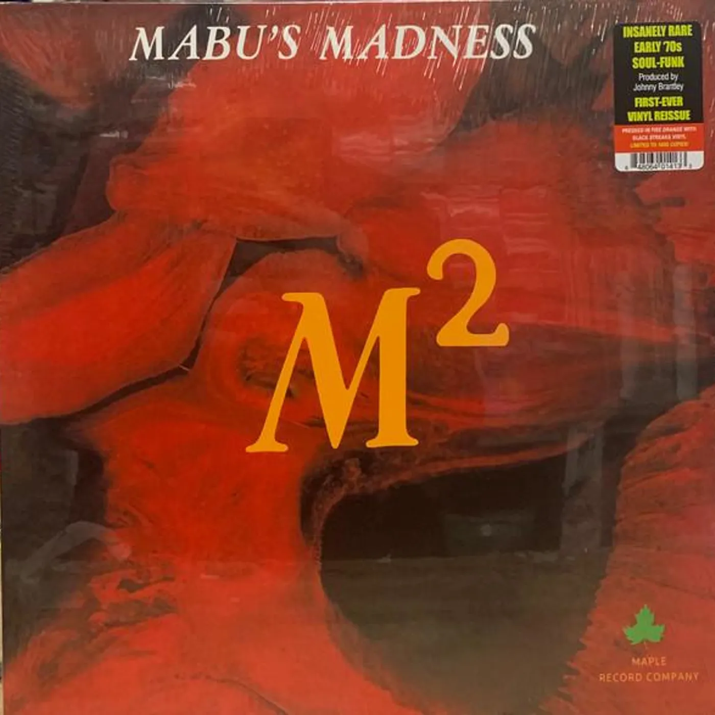 Mabu's Madness M-SQUARE (FIRE ORANGE WITH BLACK STREAKS VINYL) Vinyl Record