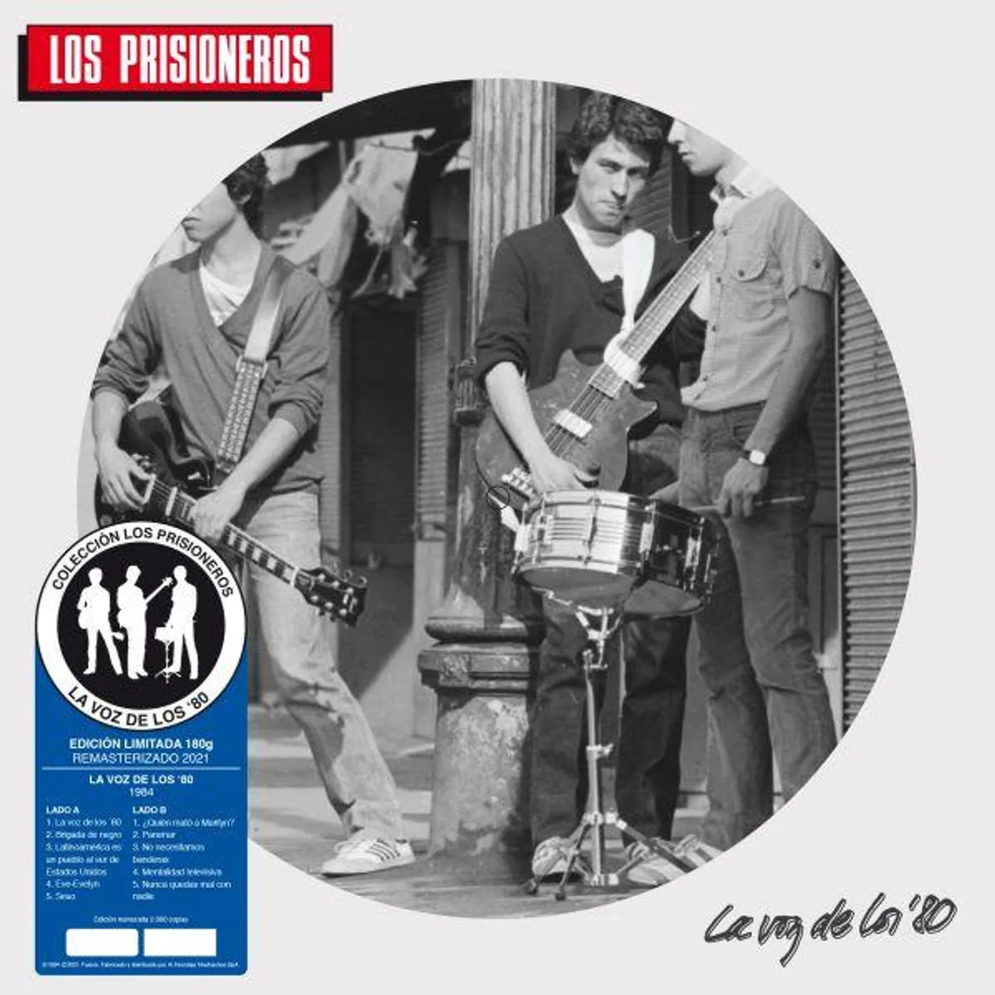Prisioneros LA VOZ DE LOS 80 Vinyl Record