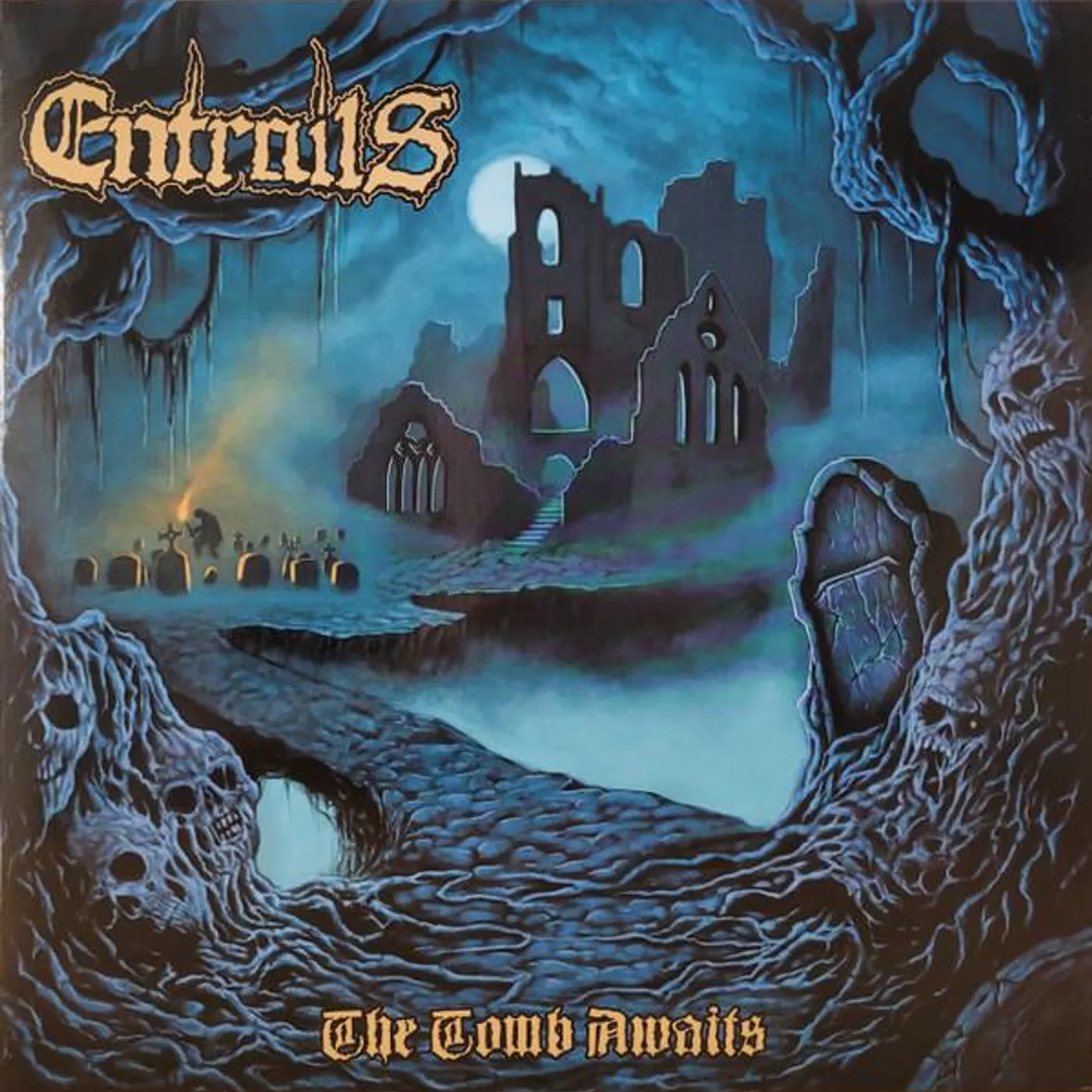 Entrails TOMB AWAITS Vinyl Record