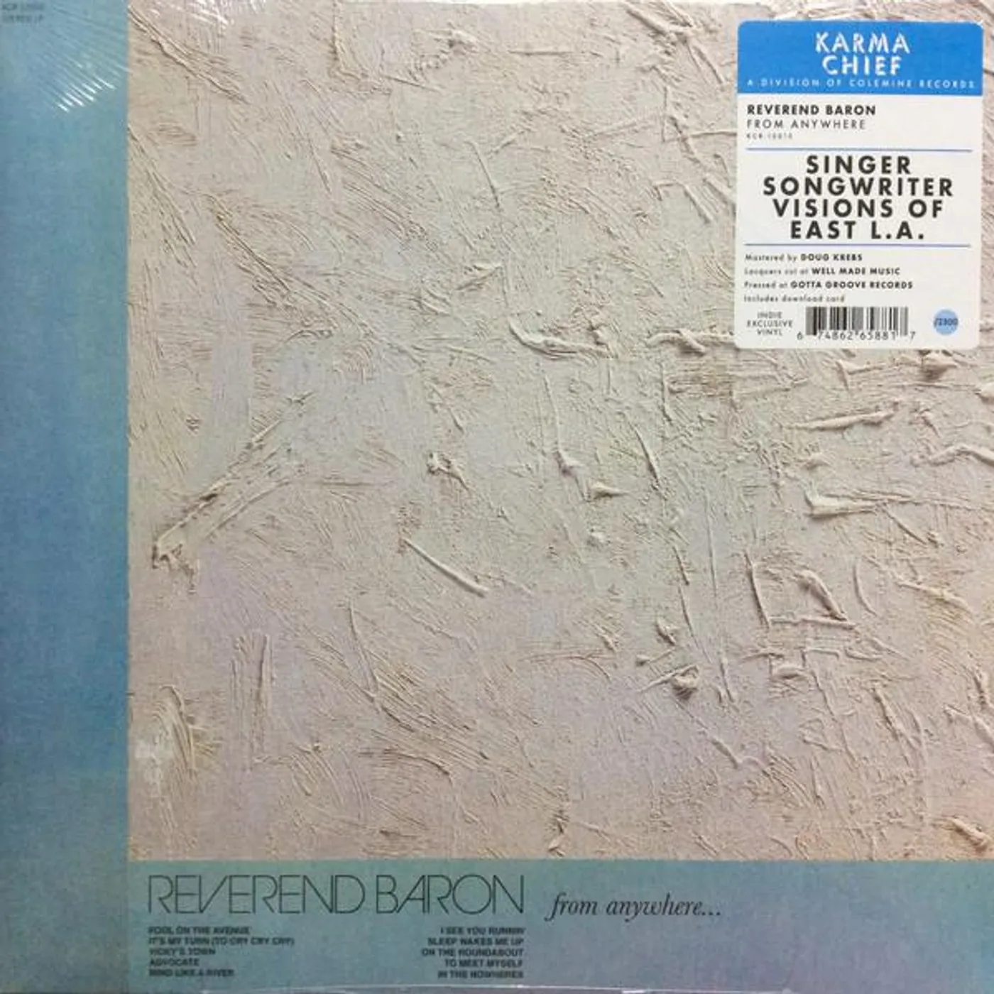 Reverend Baron FROM ANYWHERE (PODWER BLUE VINYL) (I) Vinyl Record