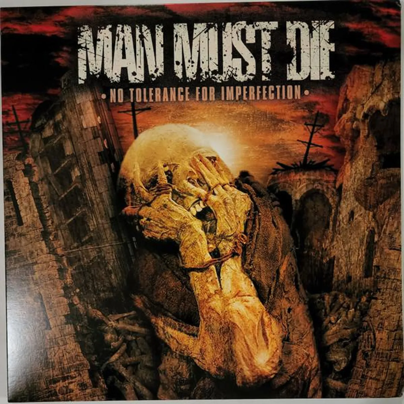 Man Must Die NO TOLERANCE FOR IMPERFECTION (SPLATTER VINYL/2LP) Vinyl Record