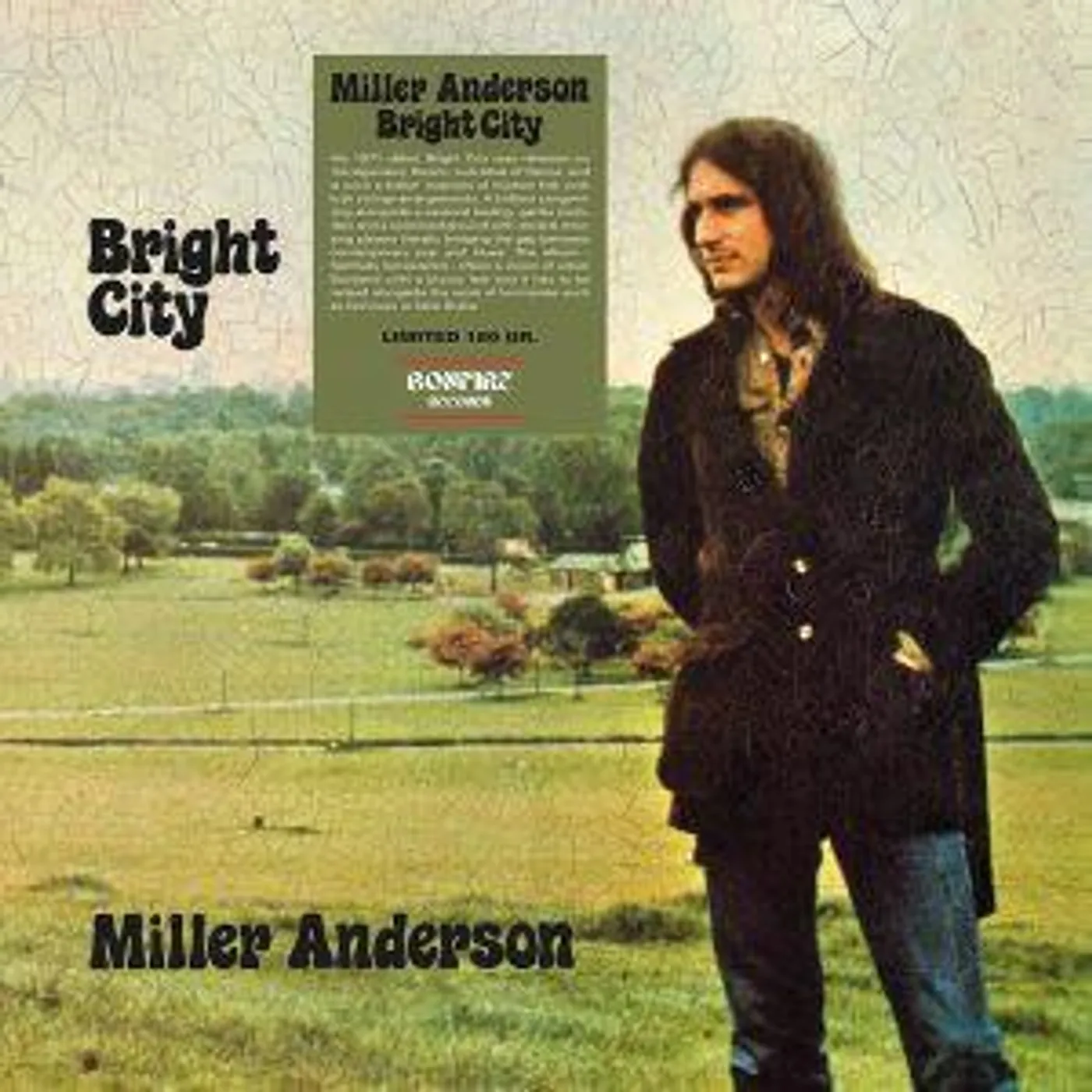 Miller Anderson BRIGHT CITY Vinyl Record