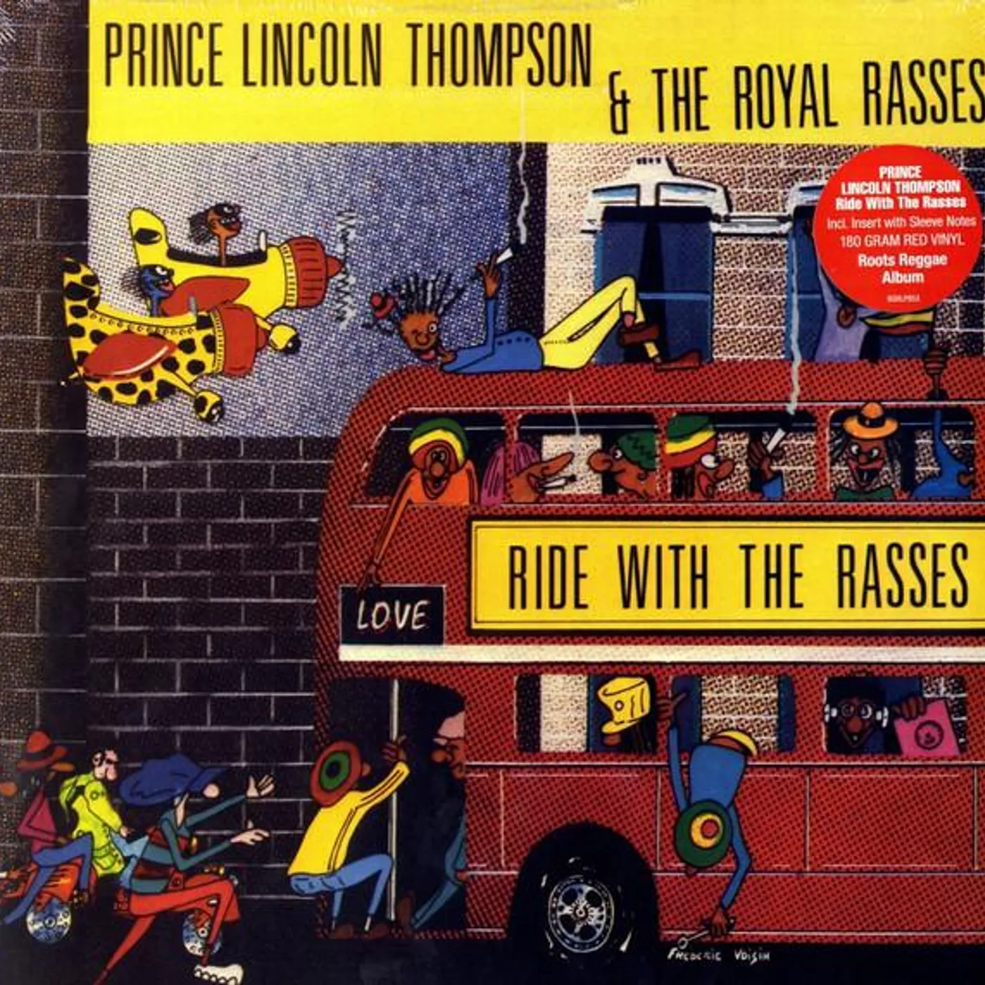 Prince Lincoln & The Royal Rasses RIDE WOITH THE RASSES (RED VINYL) Vinyl Record