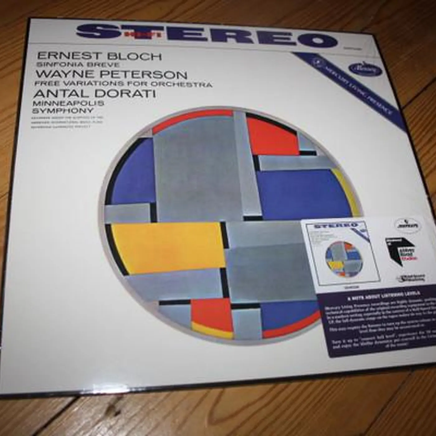 Bloch / Peterson / Dorati / Minneapolis Symphony BLOCH: SINFONIA BREVE / PETERSON: FREE VARIATIONS Vinyl Record