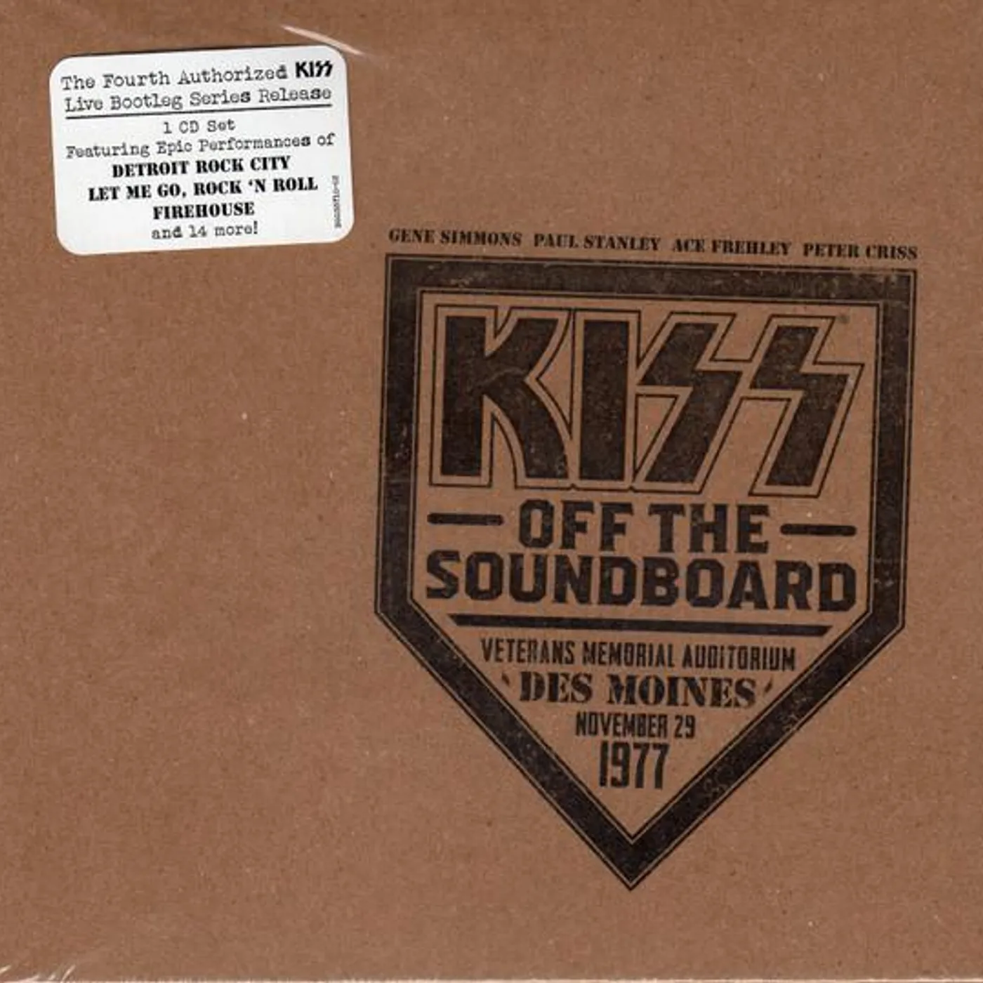 KISS OFF THE SOUNDBOARD: LIVE IN DES MOINES CD