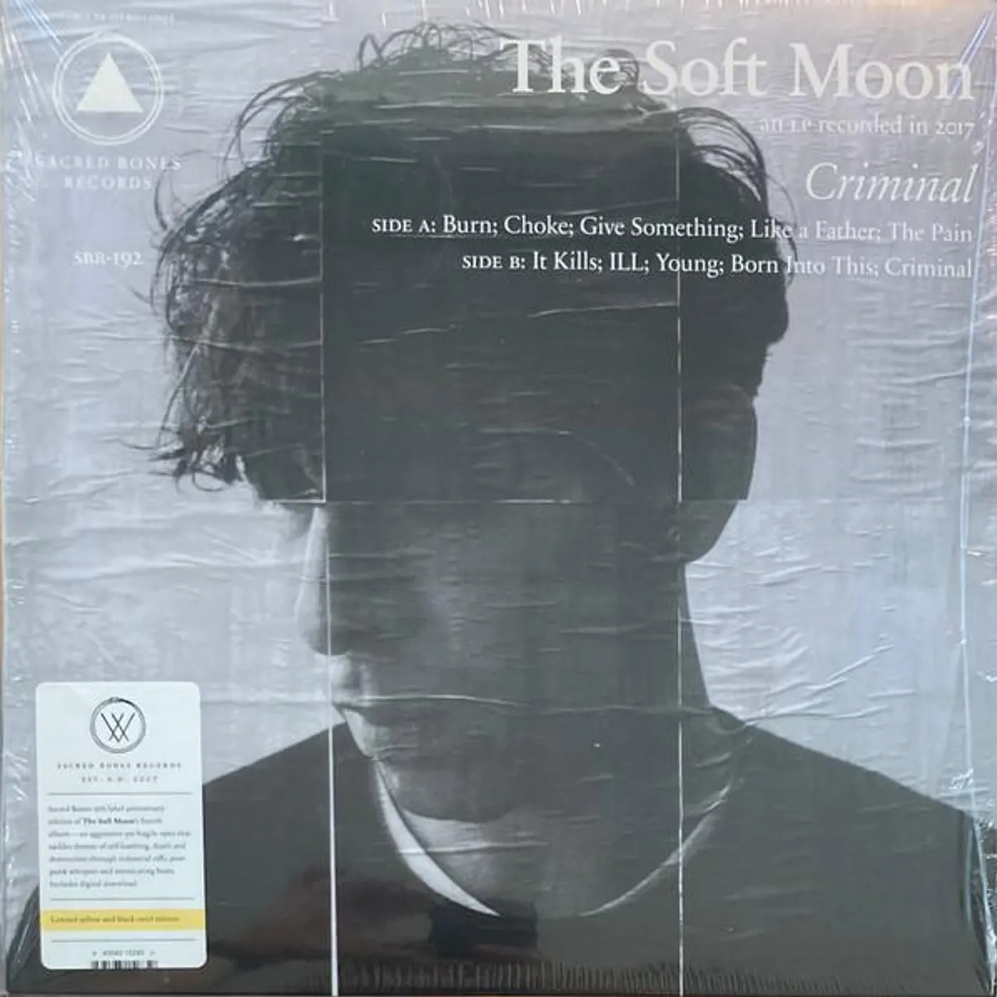 The Soft Moon CRIMINAL (SB 15 YEAR EDITION) (YELLOW & BLACK SWIRL VINYL) Vinyl Record