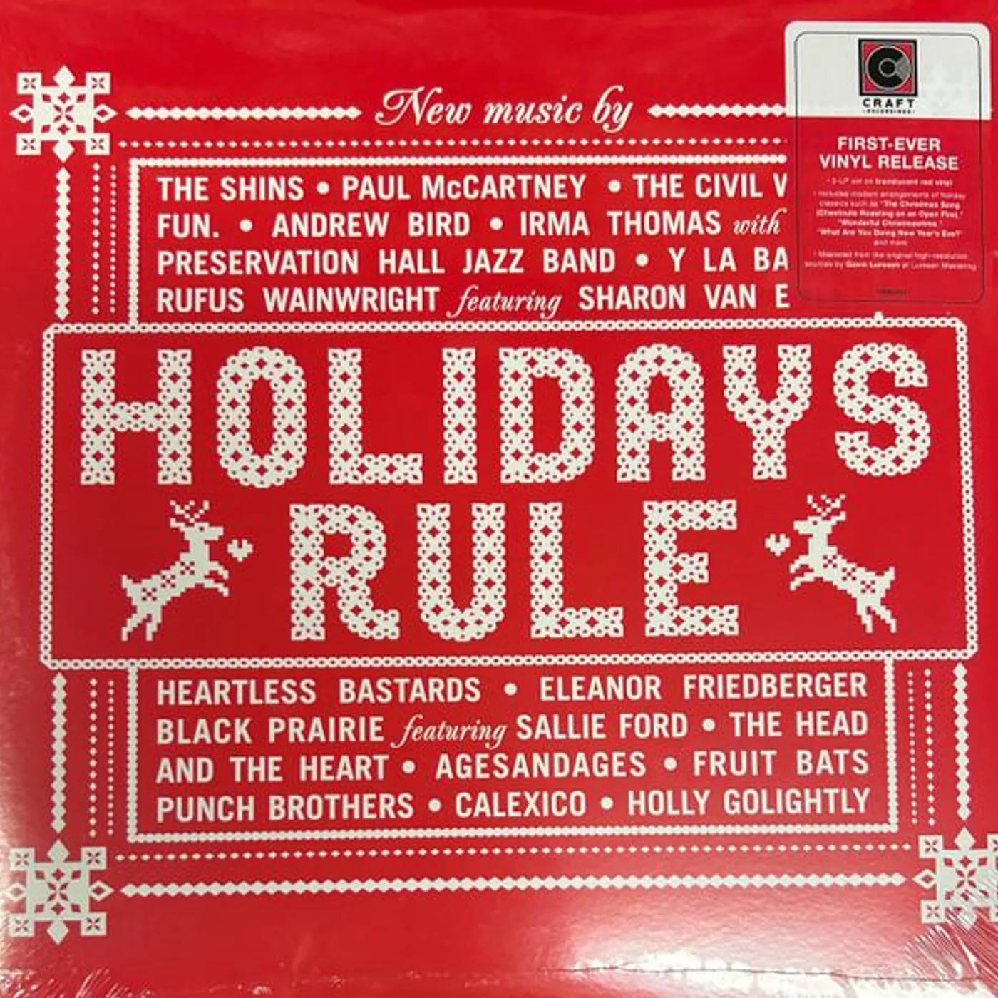 Various Artists  HOLIDAYS RULE (2LP/TRANSLUCENT RED VINYL) Vinyl Record