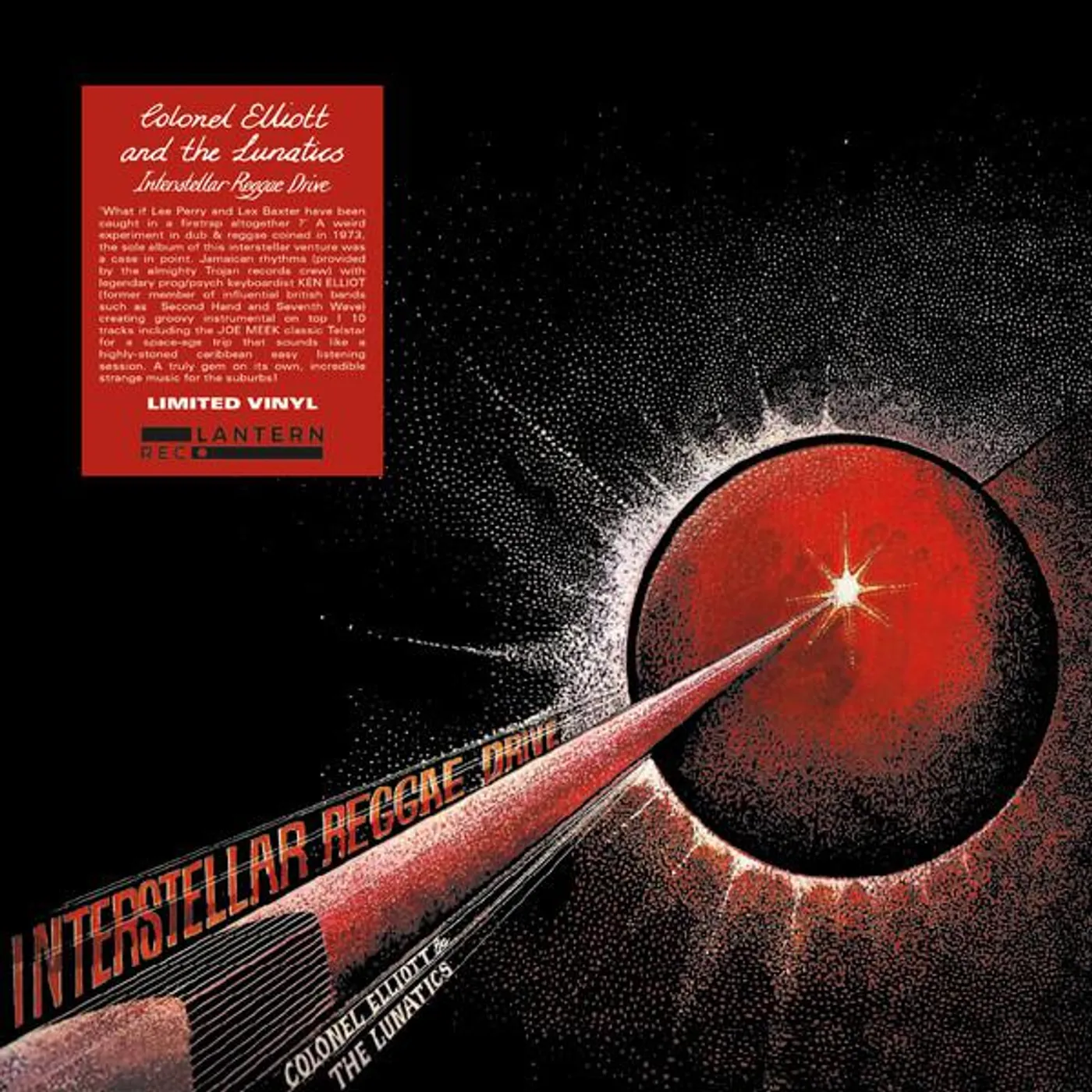 Colonel Elliott & The Lunatics INTERSTELLAR REGGAE Vinyl Record