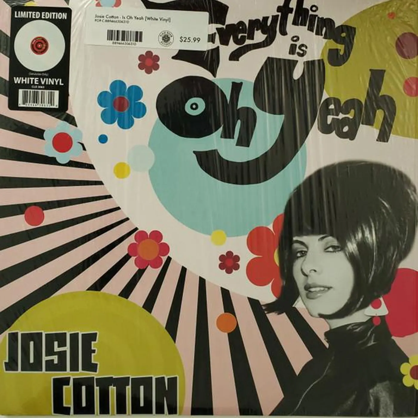 Josie Cotton EVERYTHING IS OH YEAH (WHITE VINYL) Vinyl Record