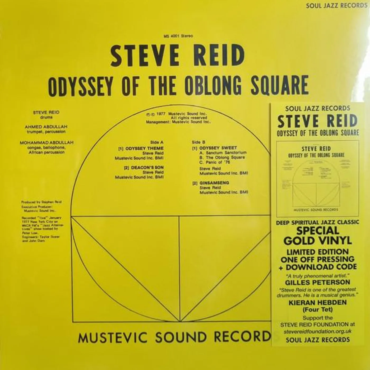 Steve Reid ODYSSEY OF THE OBLONG SQUARE Vinyl Record