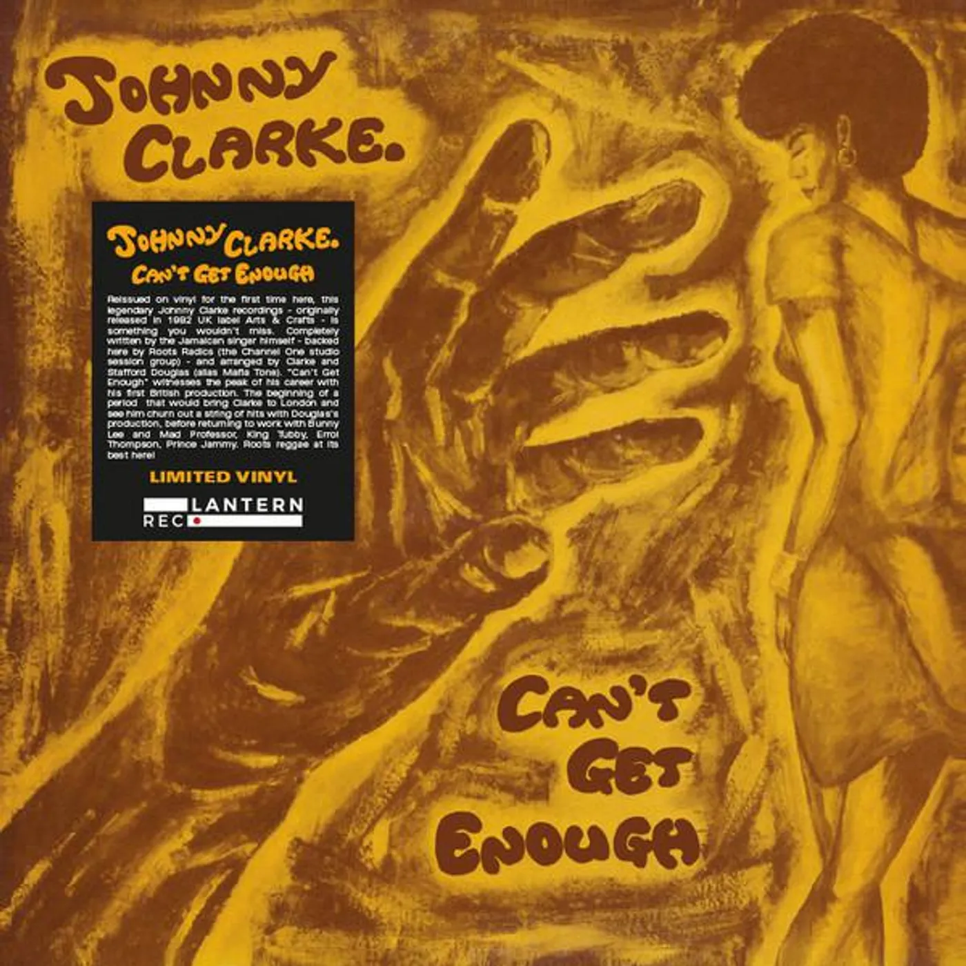 Johnny Clarke CAN'T GET ENOUGH Vinyl Record