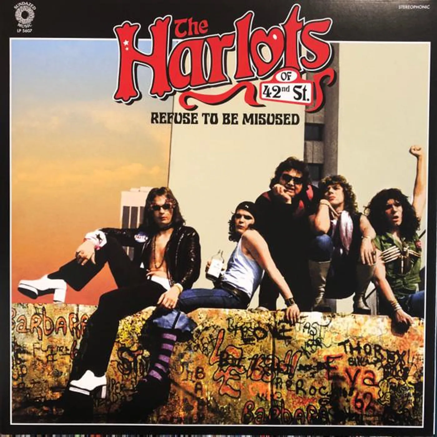 The Harlots of 42nd Street REFUSE TO BE MISUSED (PINK VINYL) Vinyl Record