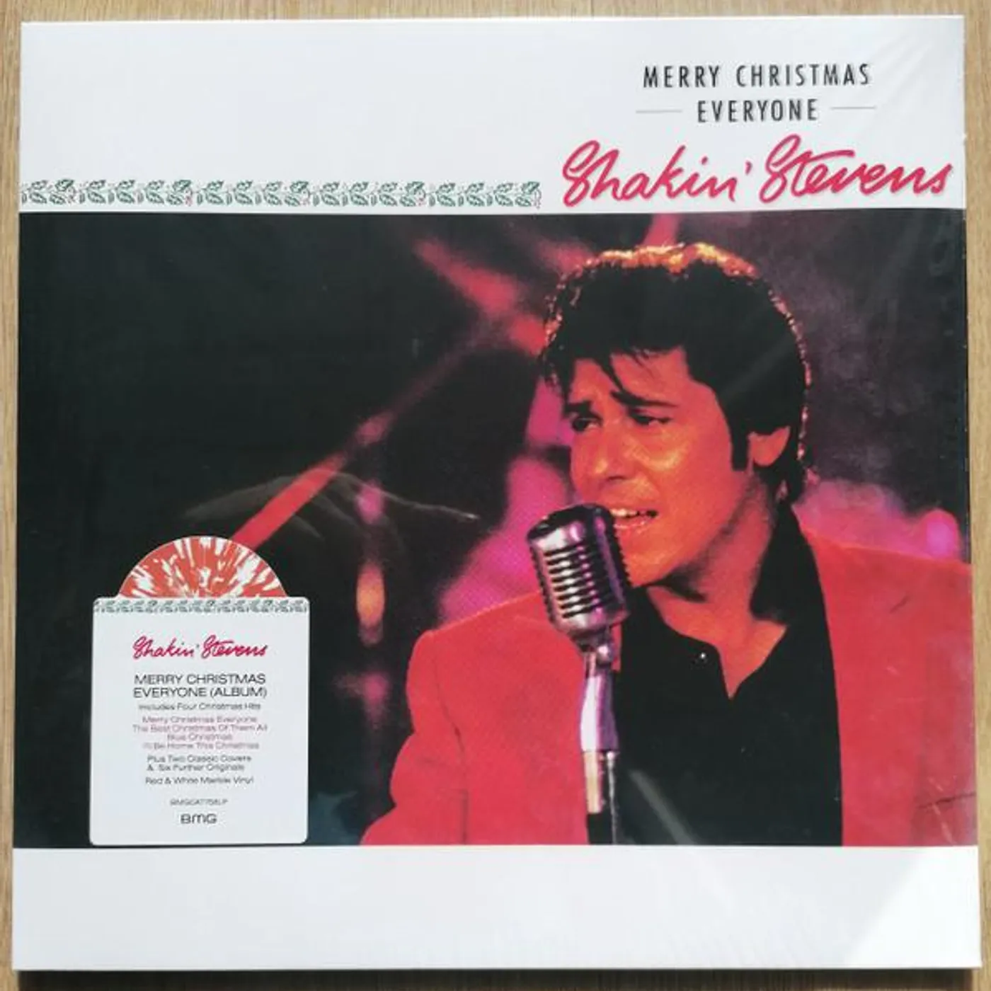 Shakin' Stevens MERRY CHRISTMAS EVERYONE (RED & WHITE MARBLE VINYL) Vinyl Record