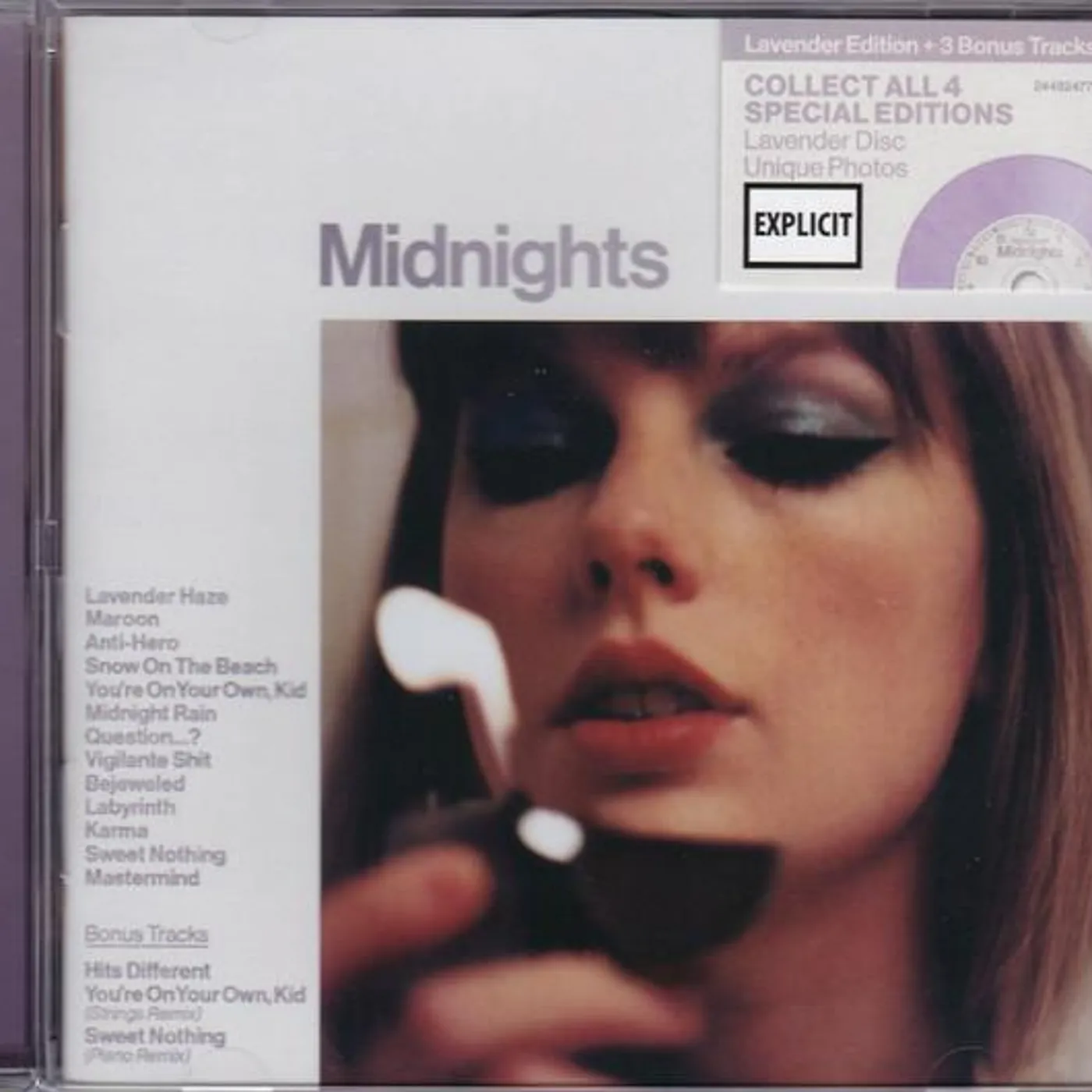 Taylor Swift MIDNIGHTS (LAVENDER EDITION DLX) CD
