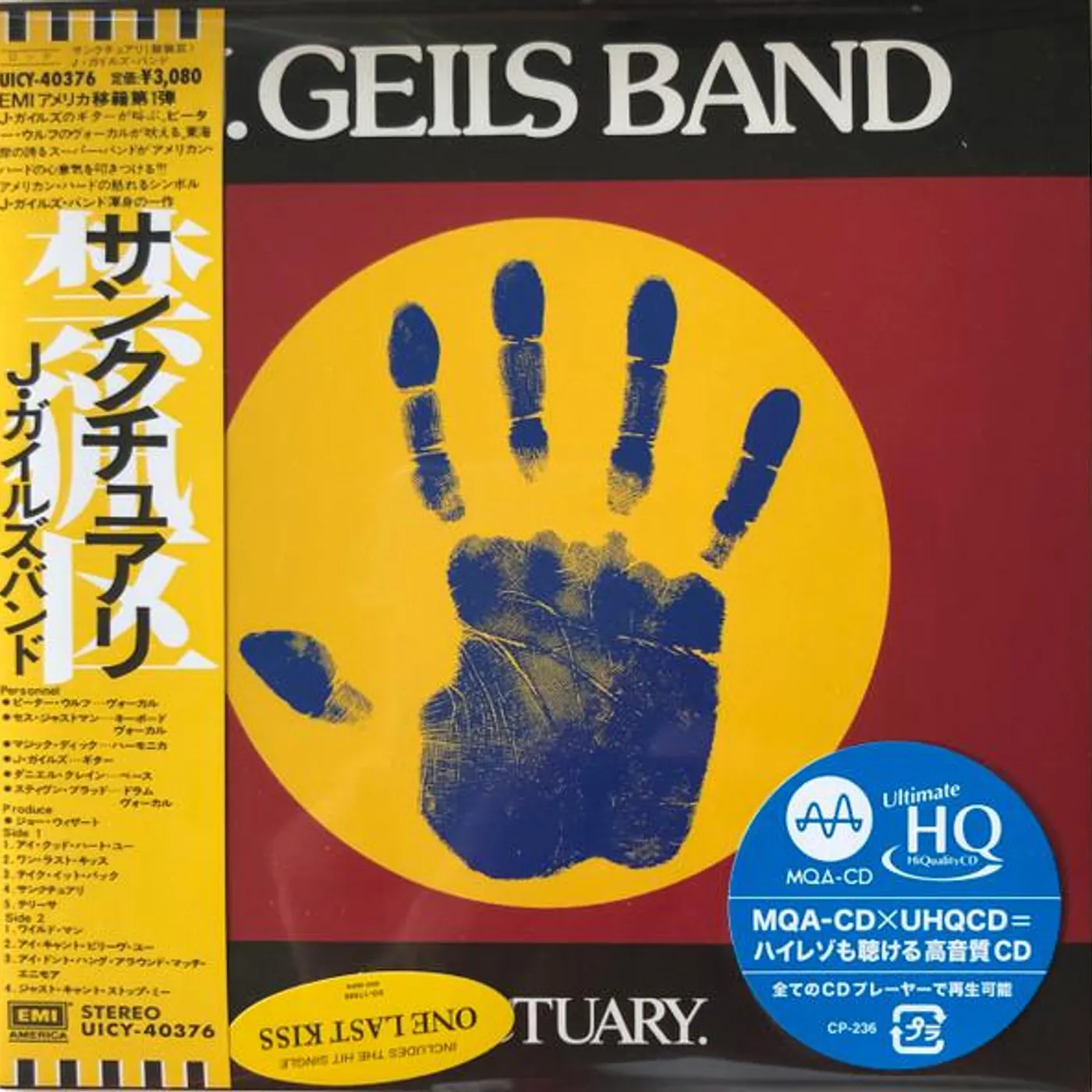 The J. Geils Band SANCTUARY (LIMITED) CD