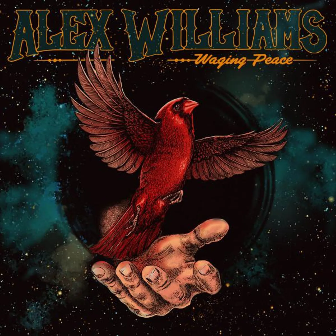 Alex Williams Waging Peace (Red) Vinyl Record
