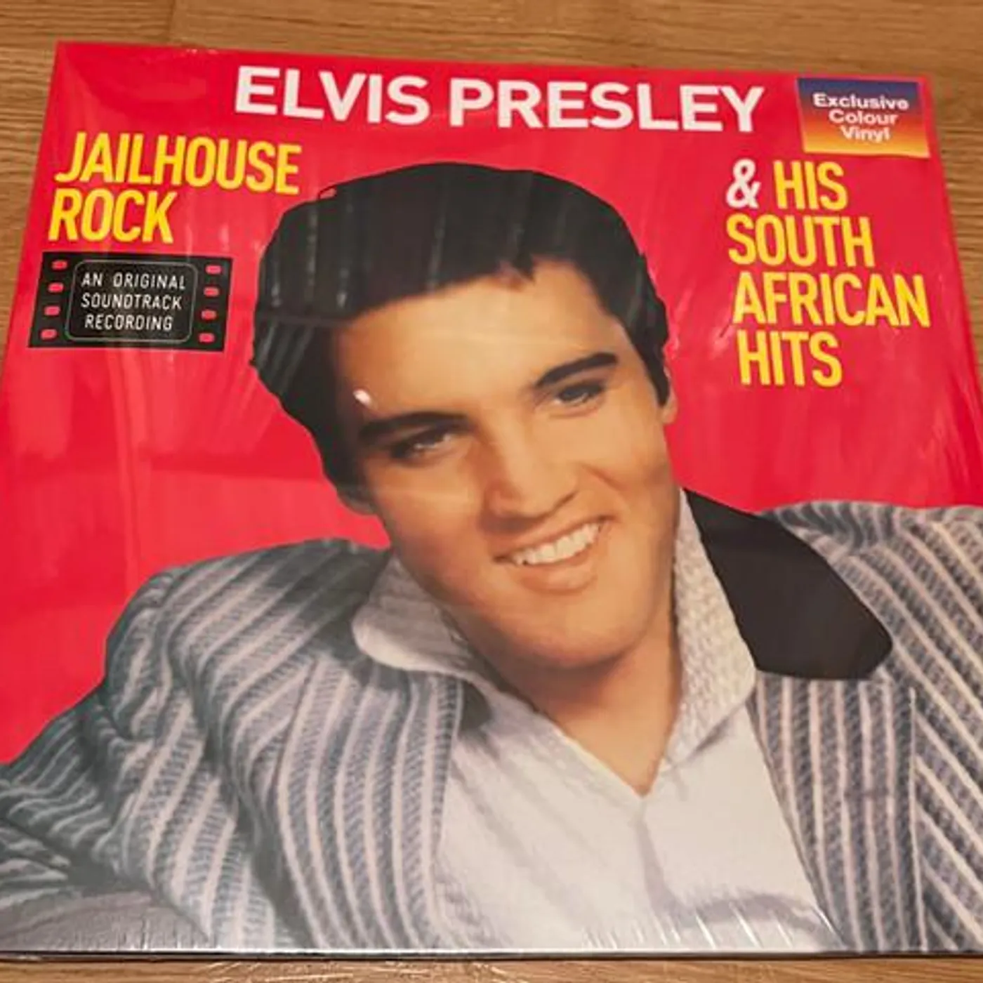 Elvis Presley JAILHOUSE ROCK & HIS SOUTH AFRICAN HITS (BLUE VINYL) Vinyl Record