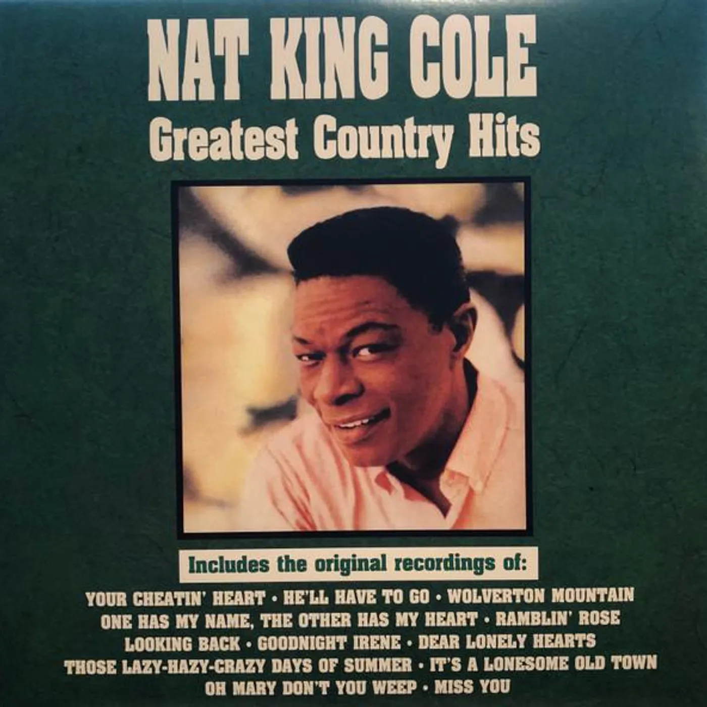 Nat King Cole GREATEST COUNTRY HITS Vinyl Record