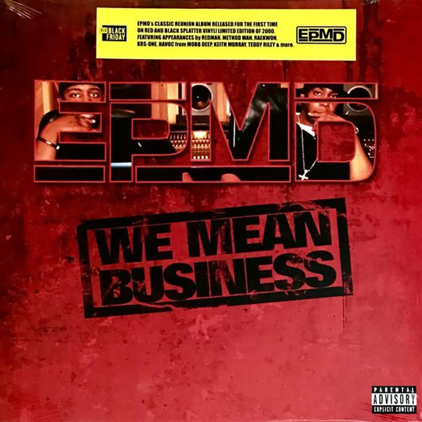 EPMD We Mean Business (Red W/ Black Splatter) (RSD) Vinyl Record