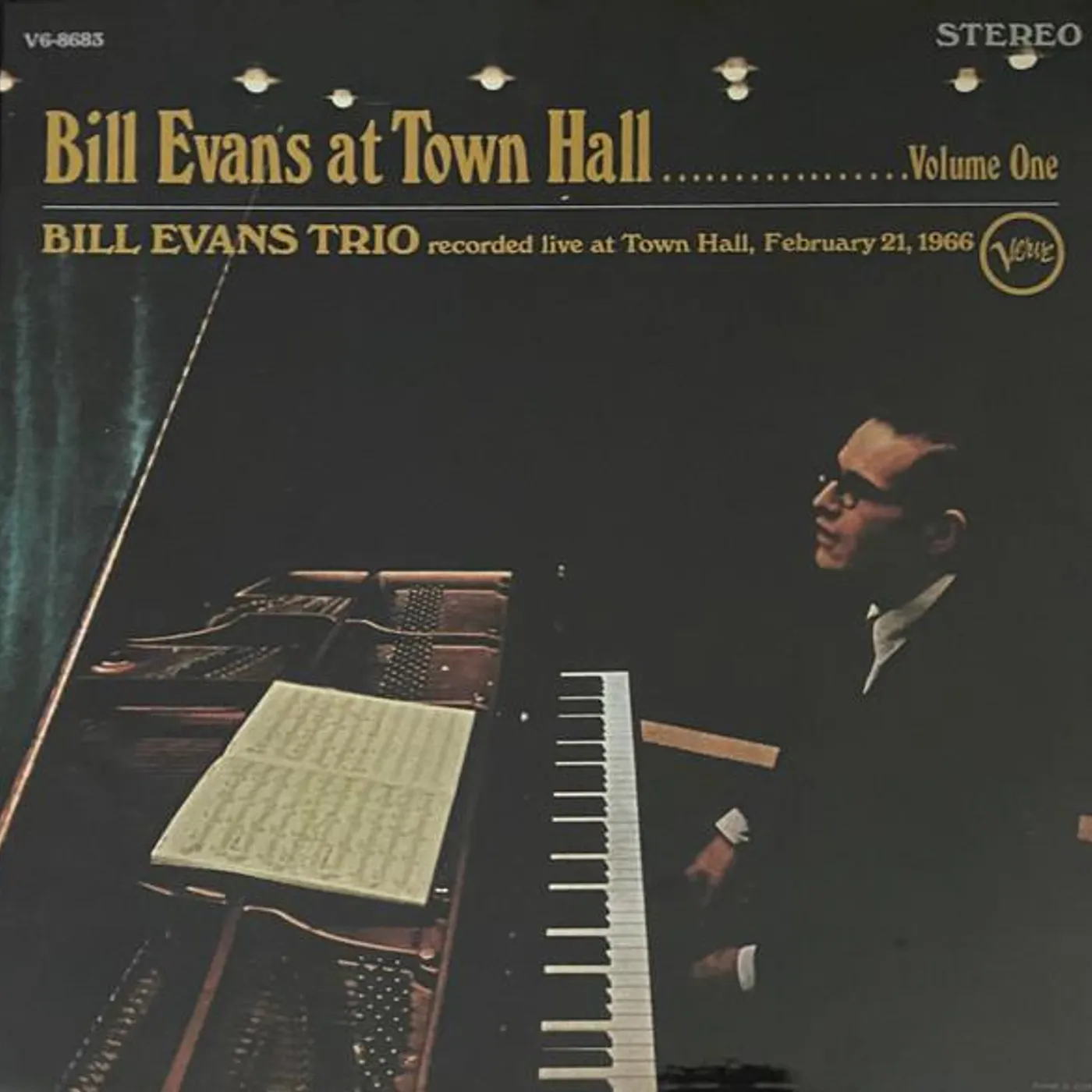Bill Evans AT TOWN HALL: VOLUME ONE (VERVE ACOUSTIC SOUNDS SERIES) Vinyl Record