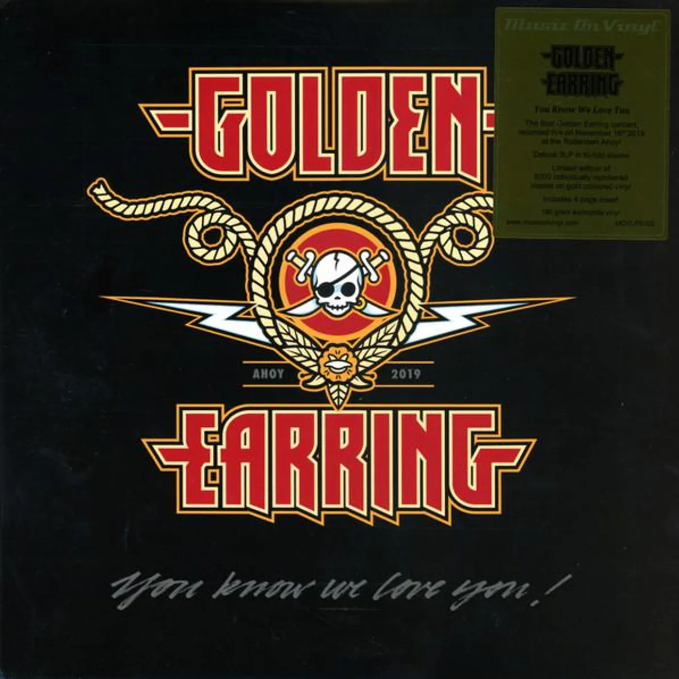 Golden Earring YOU KNOW WE LOVE YOU (LIMITED/GOLD VINYL/ 180G/3LP) Vinyl Record