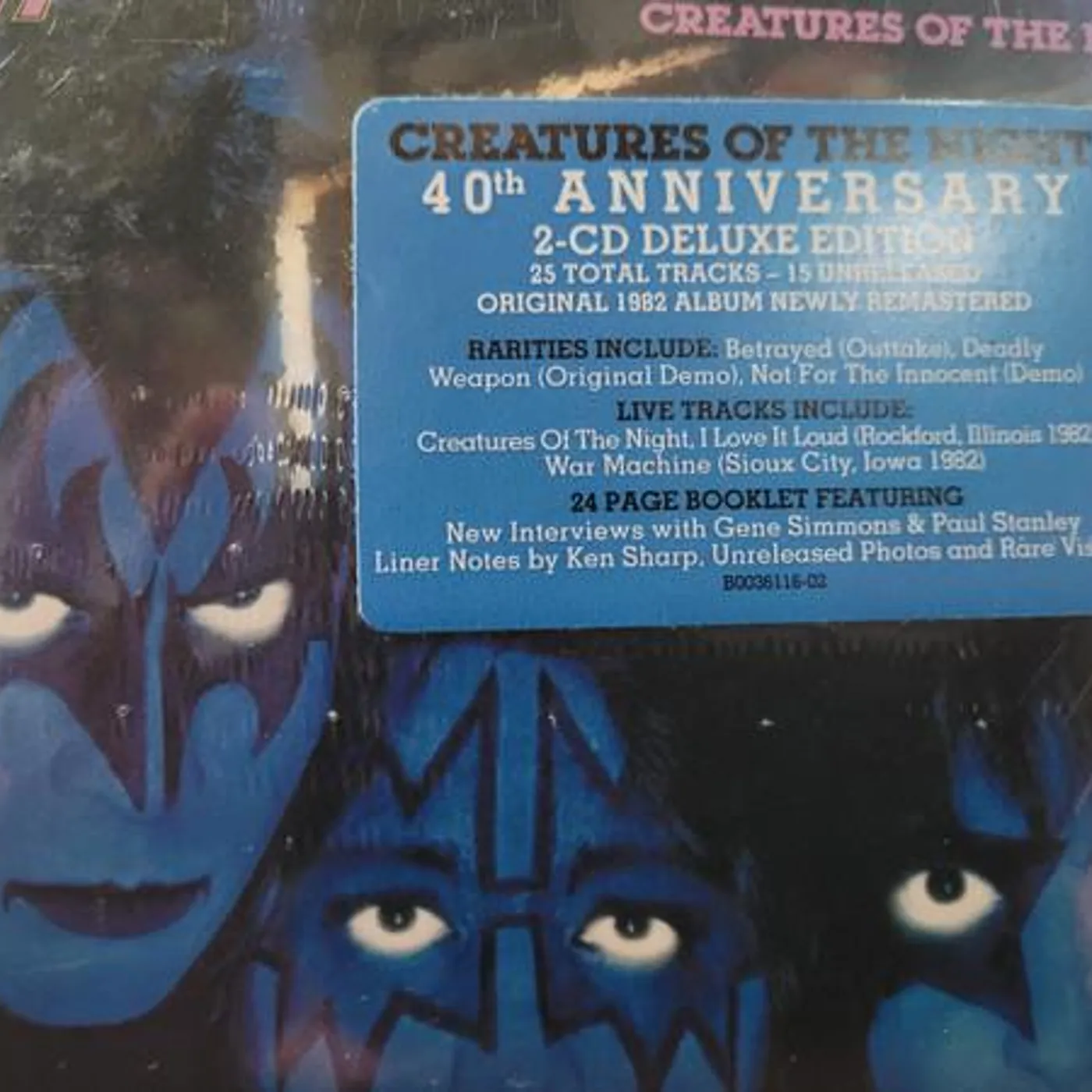 KISS CREATURES OF THE NIGHT (40TH ANNIVERSARY) (DELUXE EDITION/2CD) CD